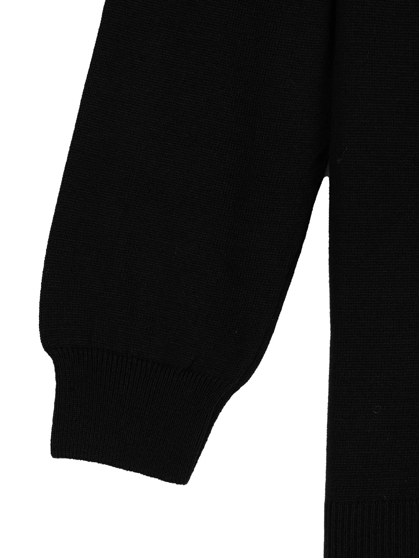 پلیور مشکی یقه پنج سانت ساده 