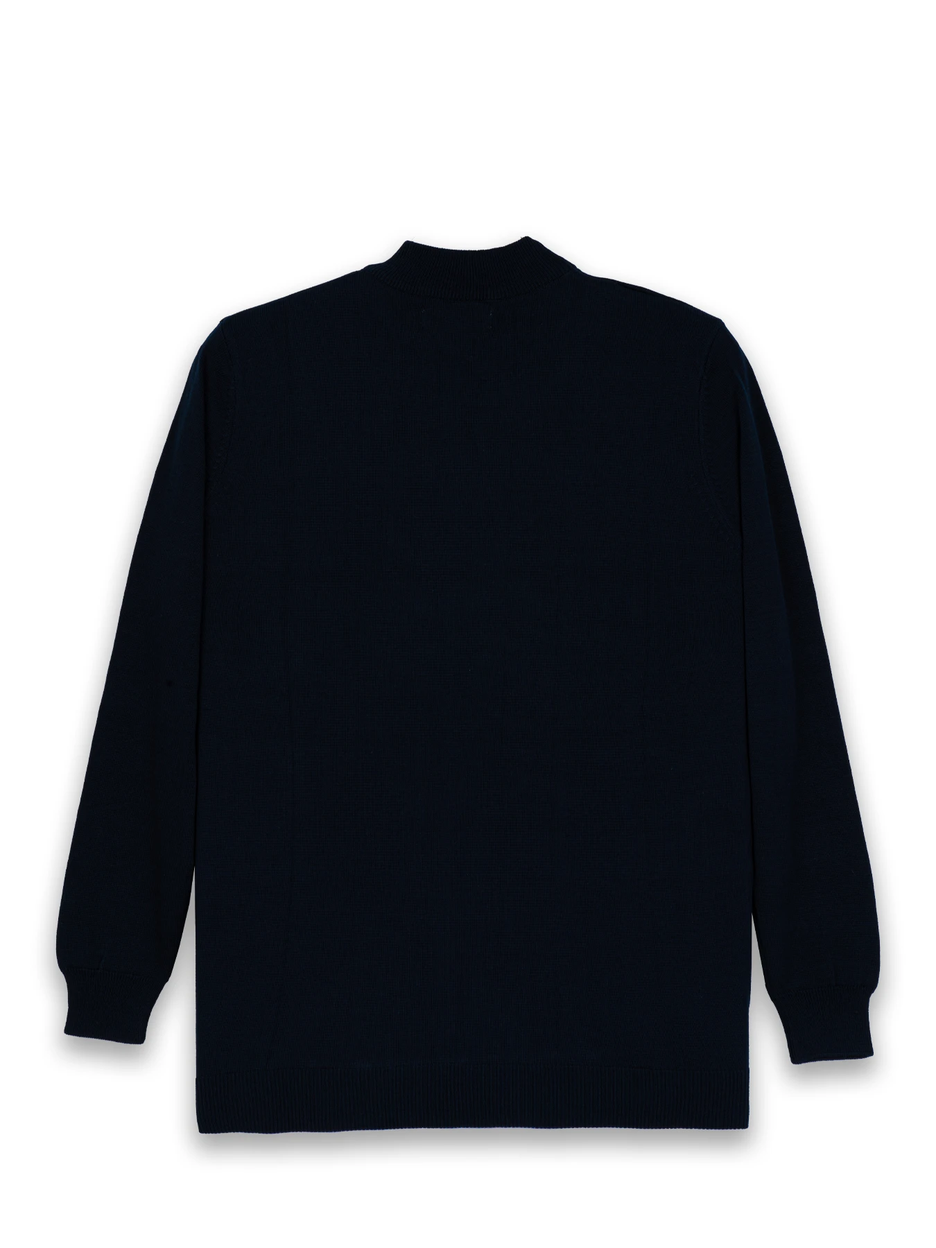 پلیور سرمه ای یقه پنج سانت ساده 