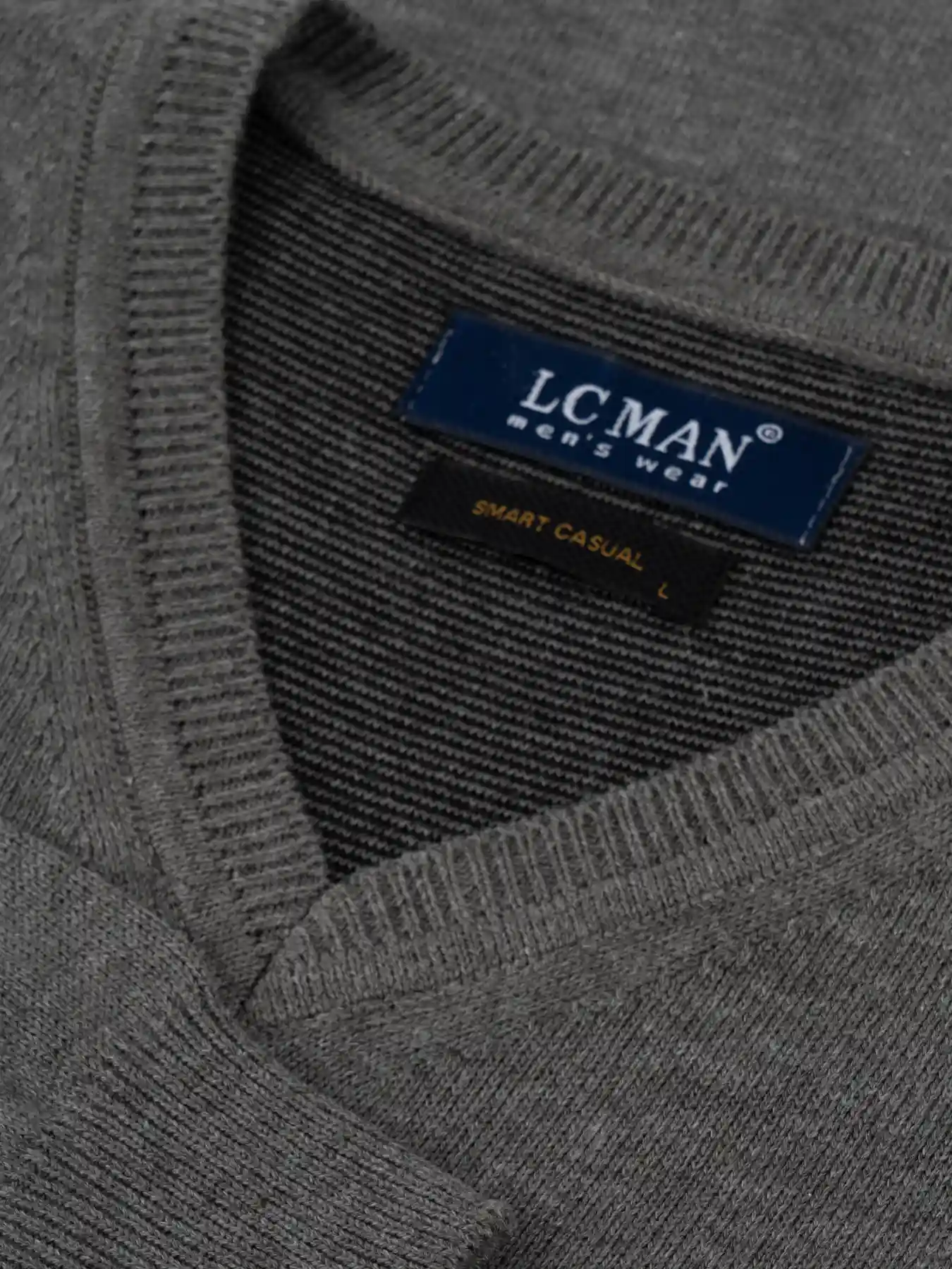 بافت یقه هفت  سانت ساده طوسی 1