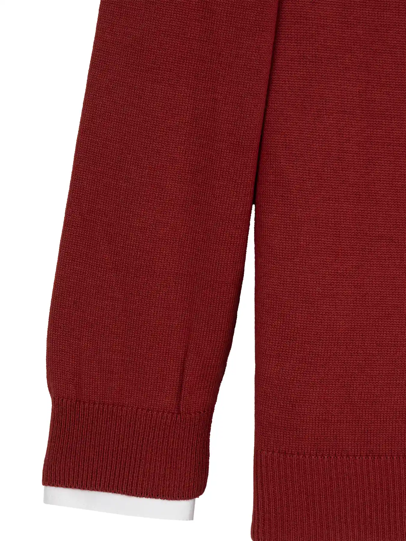 بافت قرمز یقه هفت سانت ساده 