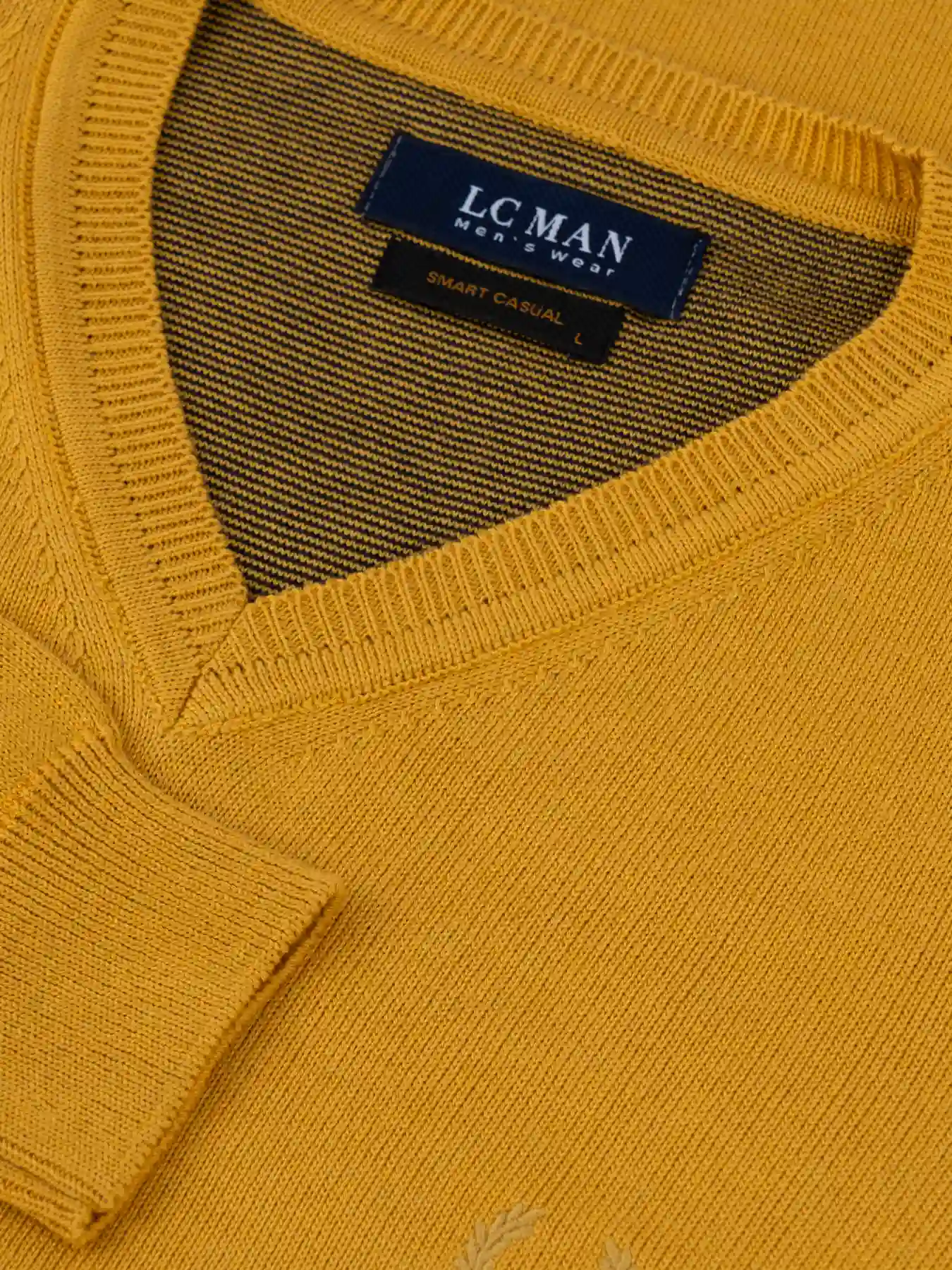 بافت یقه هفت سانت ساده طلایی