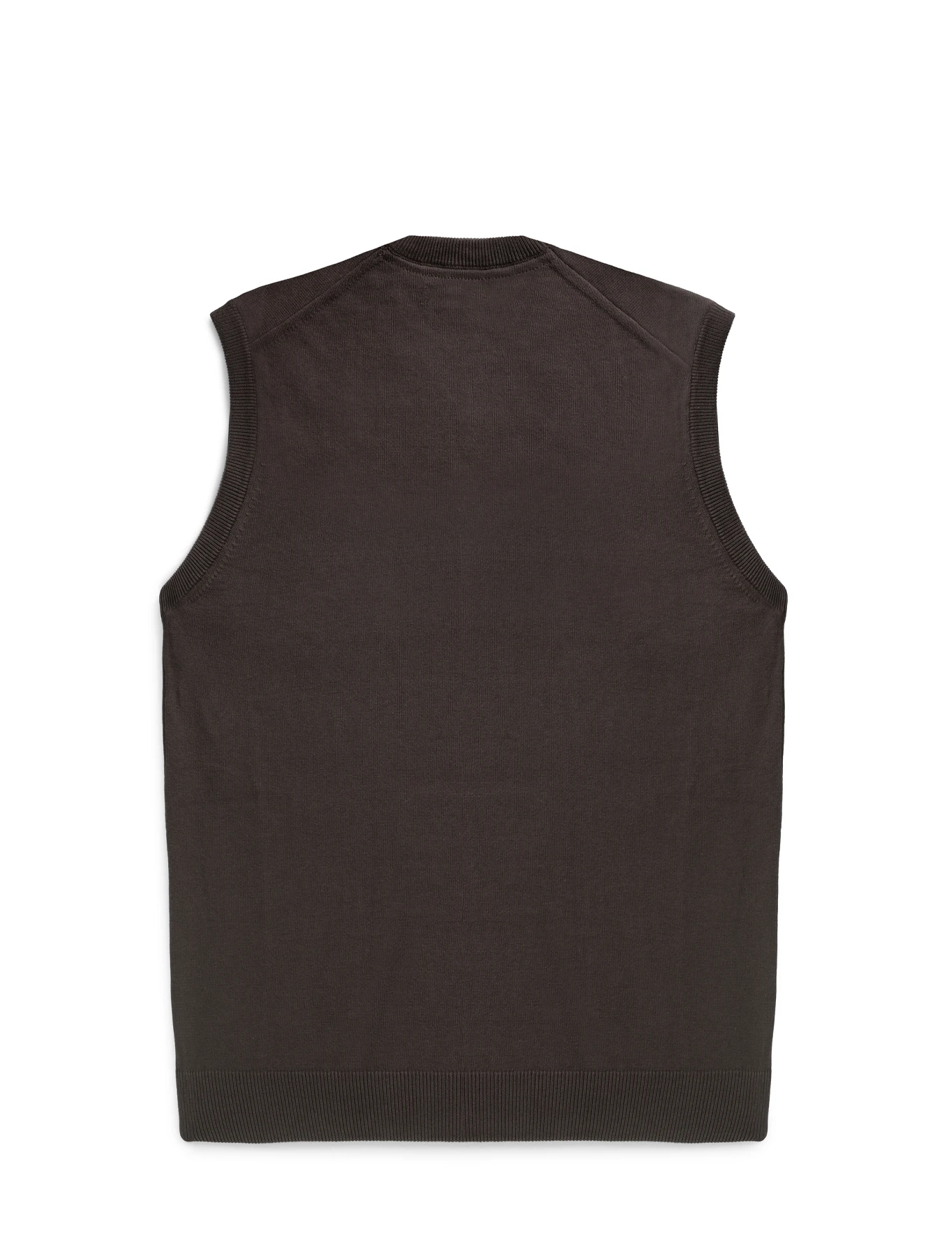 ژیله بافت قهوه ای تیره یقه هفت 90