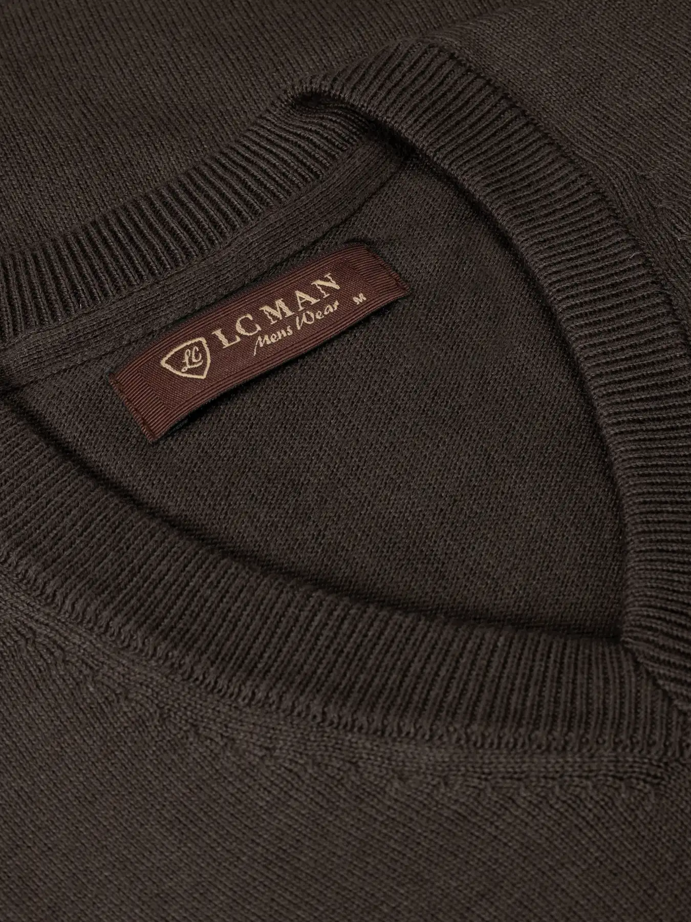 ژیله بافت قهوه ای تیره یقه هفت 90