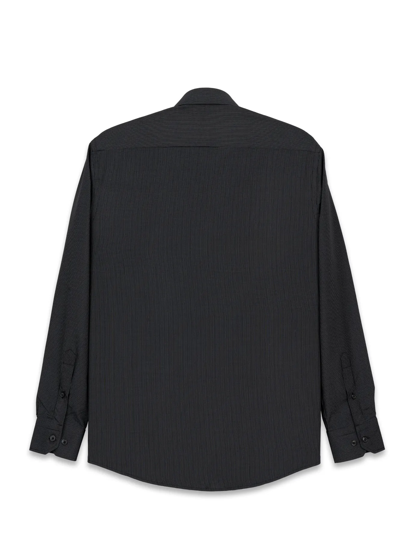 پیراهن آستین بلند راه راه ریز مشکی ال سی من 6