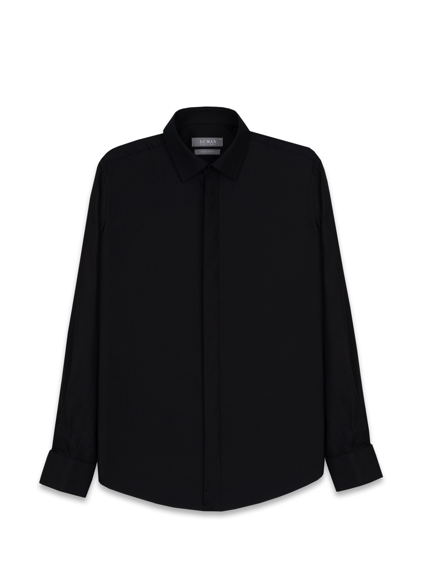 پیراهن آستین بلند مشکی راه راه ال سی من 11