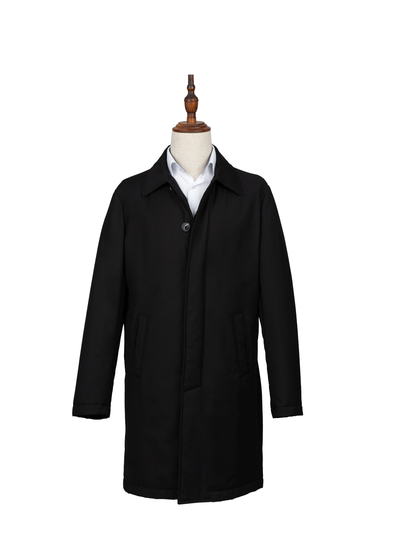 بارانی مشکی ساده ال سی من 7