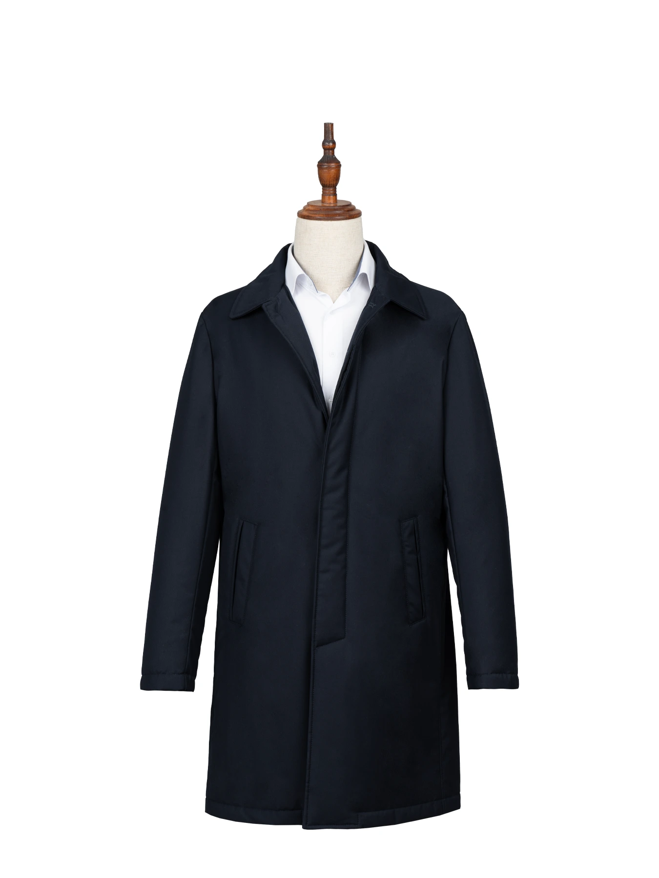 بارانی سرمه ای ساده ال سی من 7