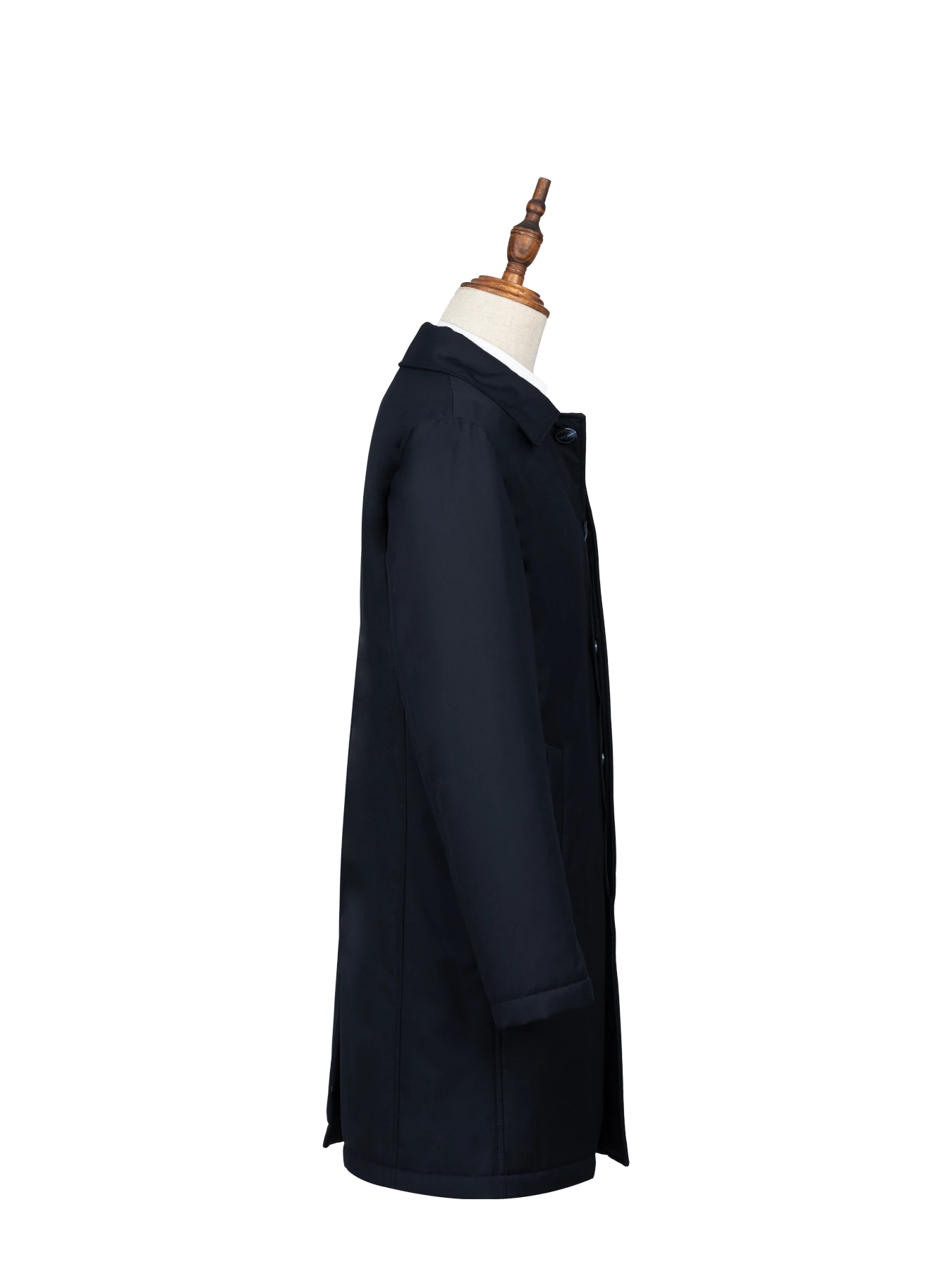 بارانی سرمه ای ساده ال سی من 7