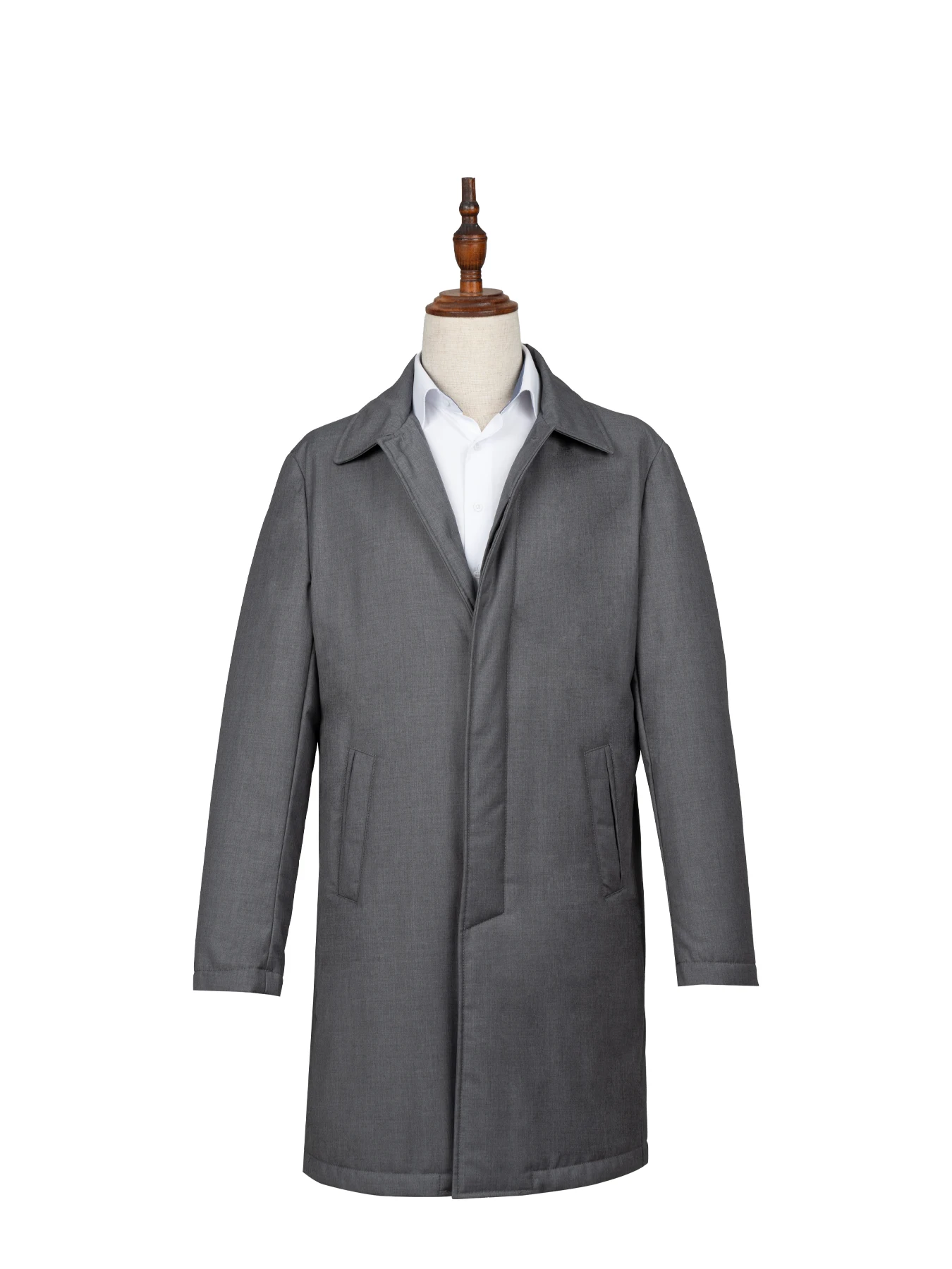 بارانی طوسی ساده ال سی من 7