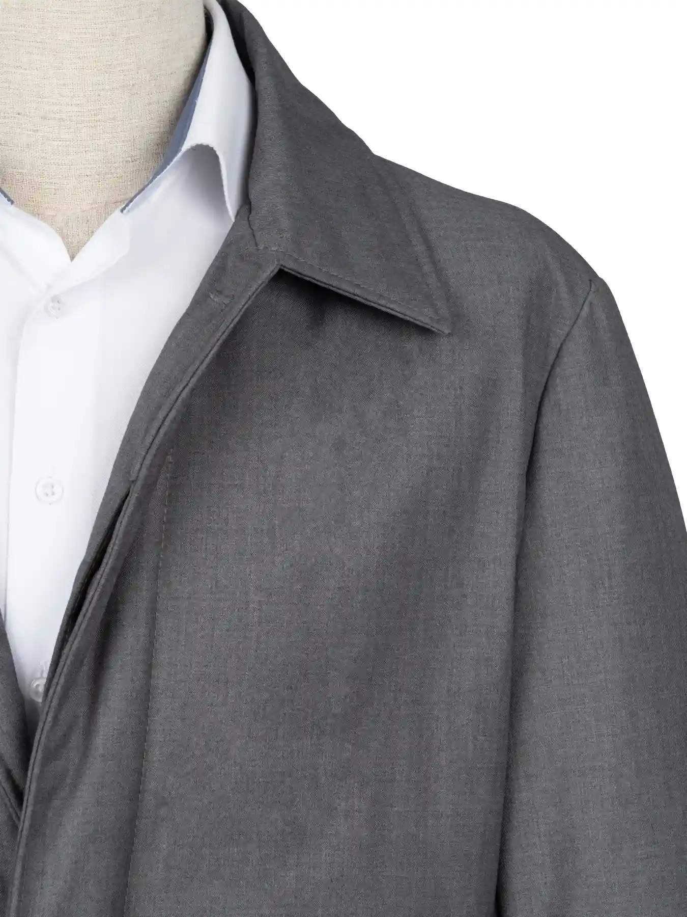 بارانی طوسی ساده ال سی من 7