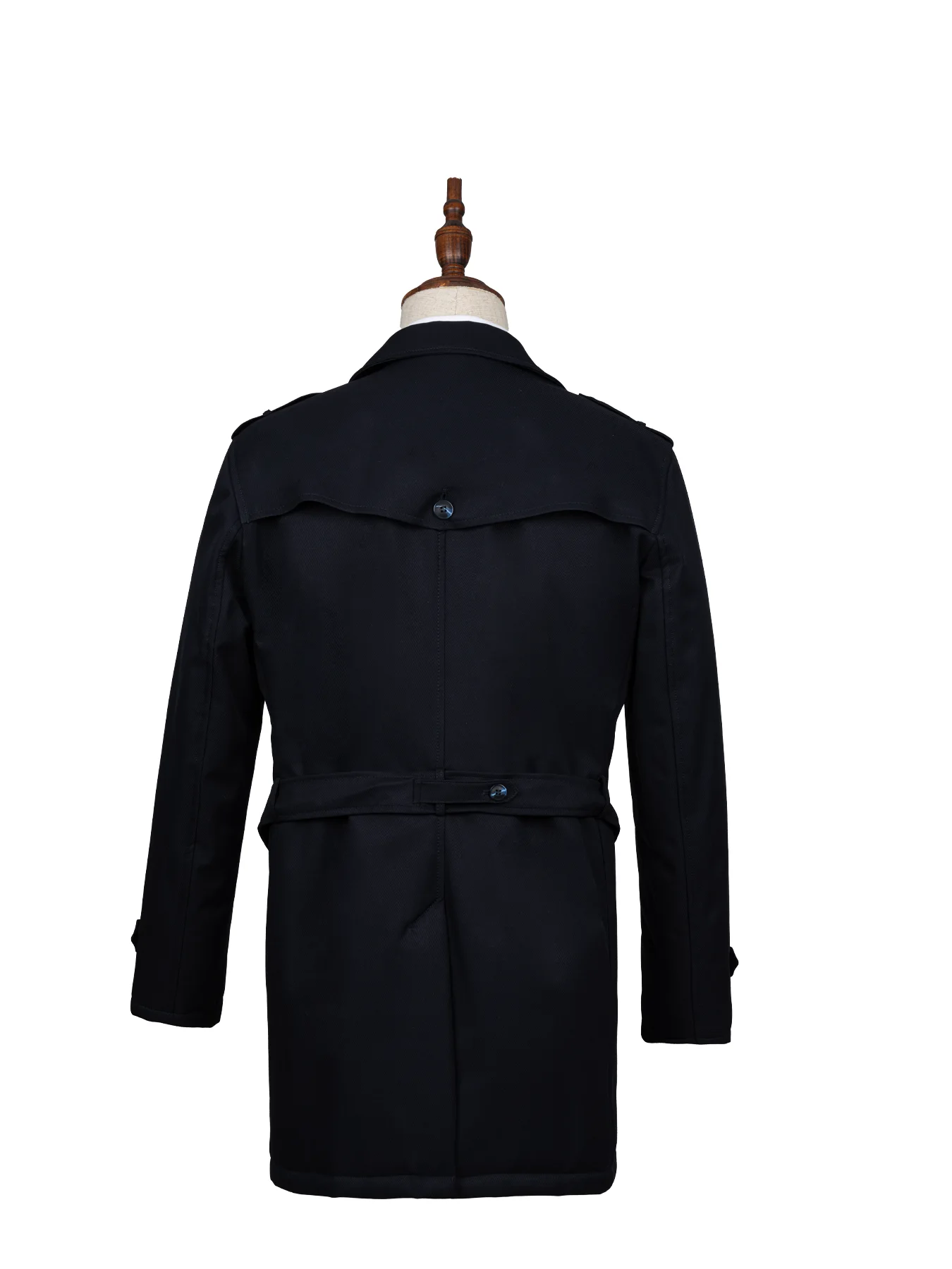 بارانی سرمه ای دبل برس 