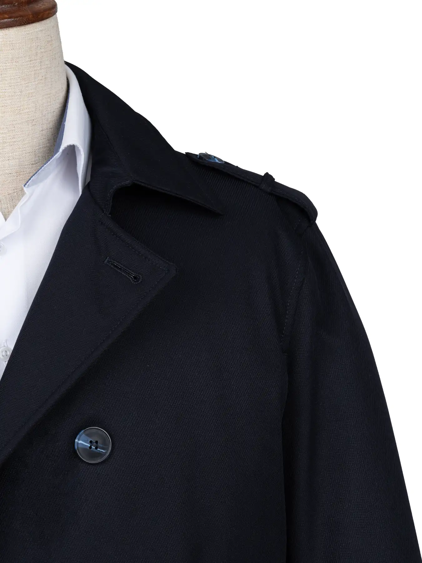 بارانی سرمه ای دبل برس 