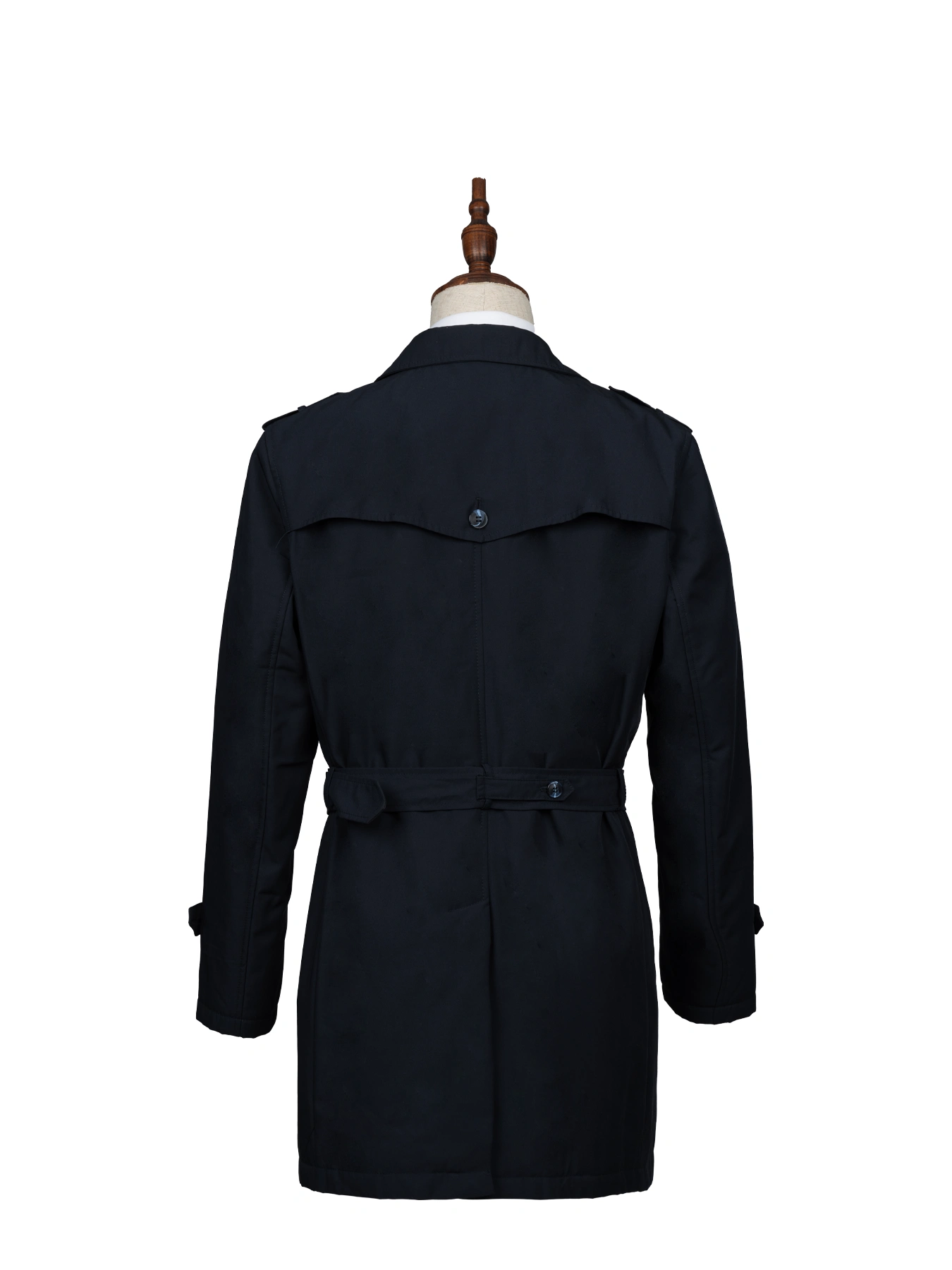 بارانی سرمه ای دبل برس 64