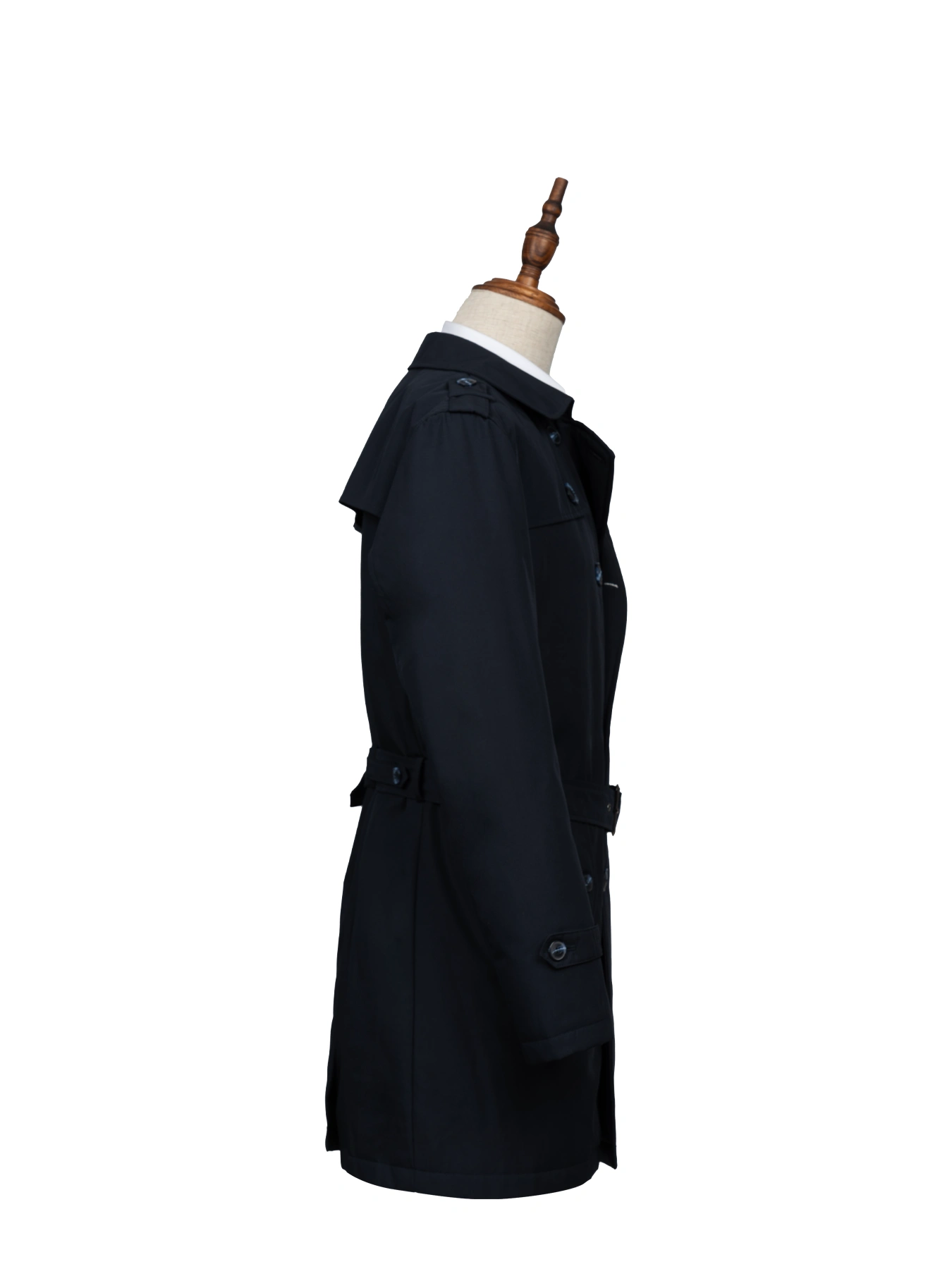 بارانی سرمه ای دبل برس 64