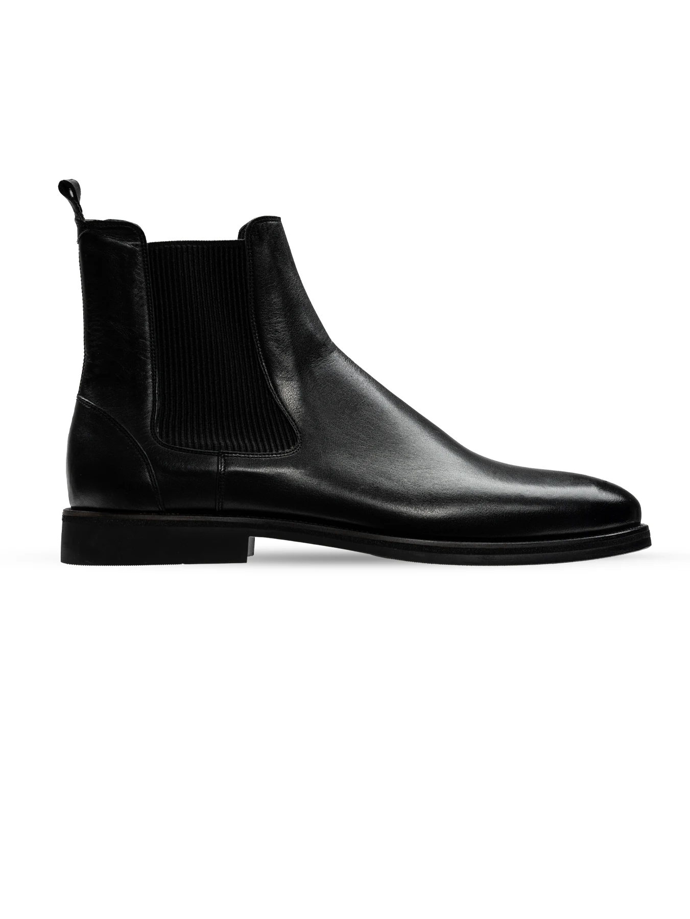 بوت مشکی چرم بغل کش 7