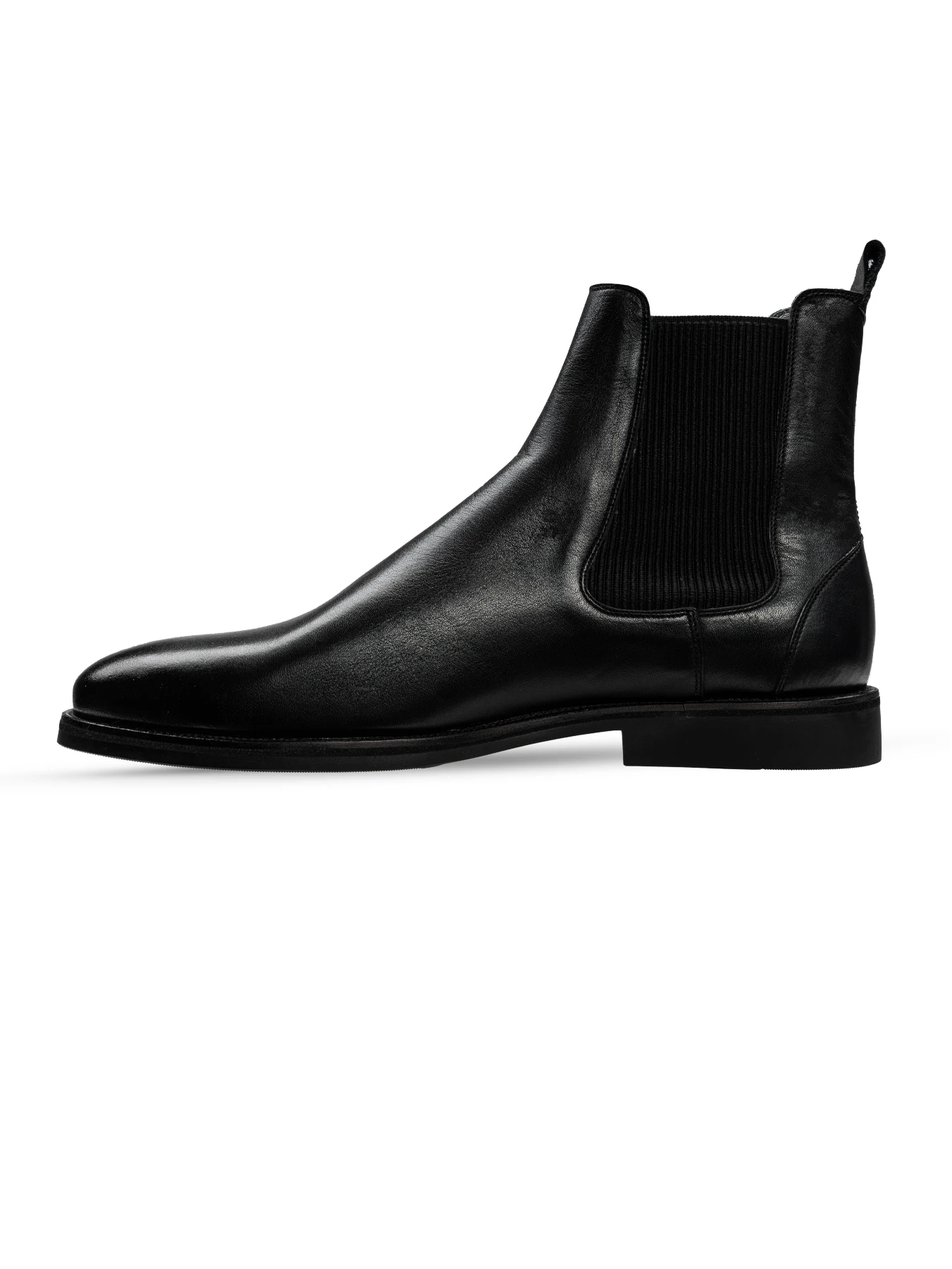 بوت مشکی چرم بغل کش 7