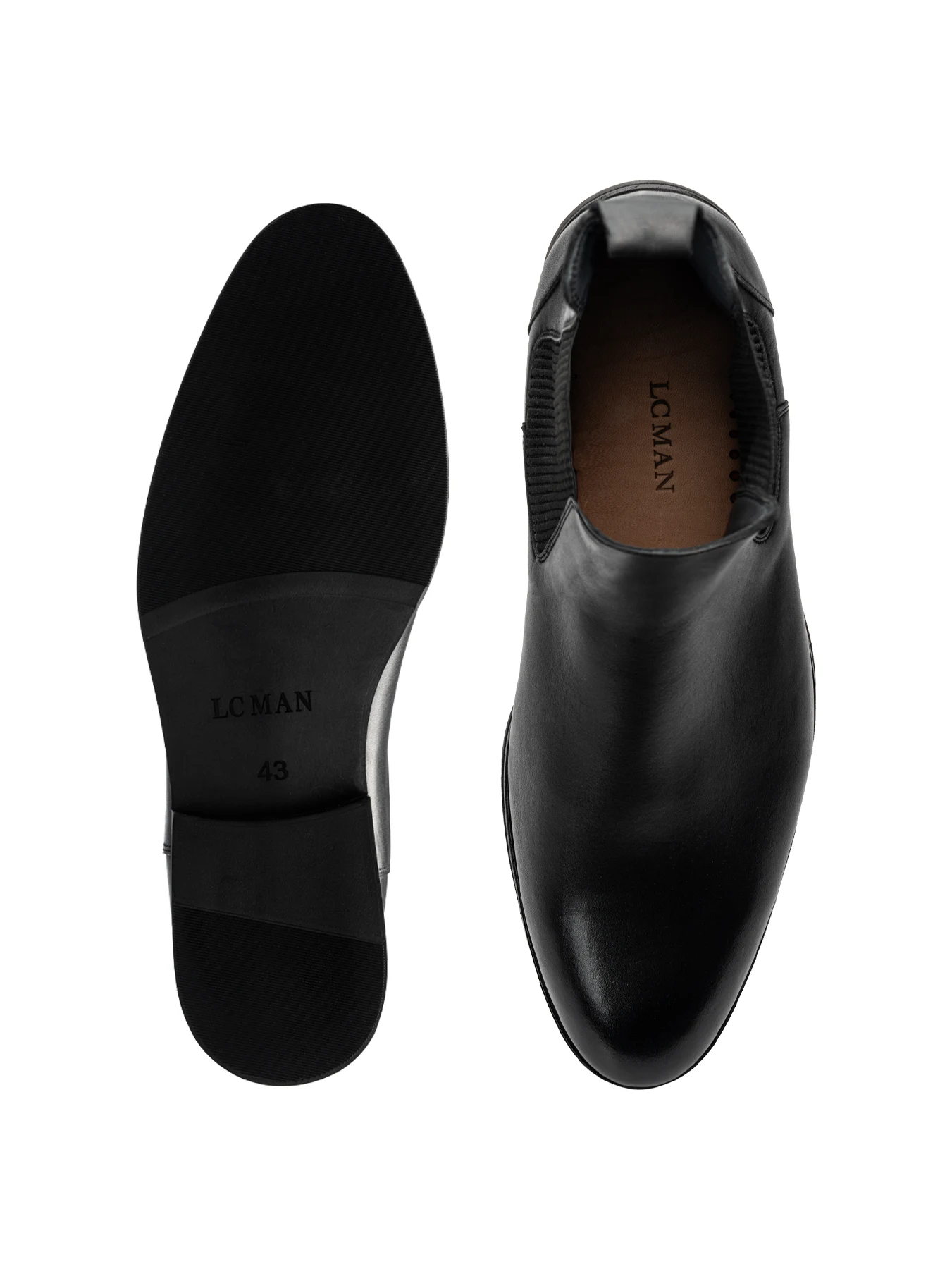 بوت مشکی چرم بغل کش 7