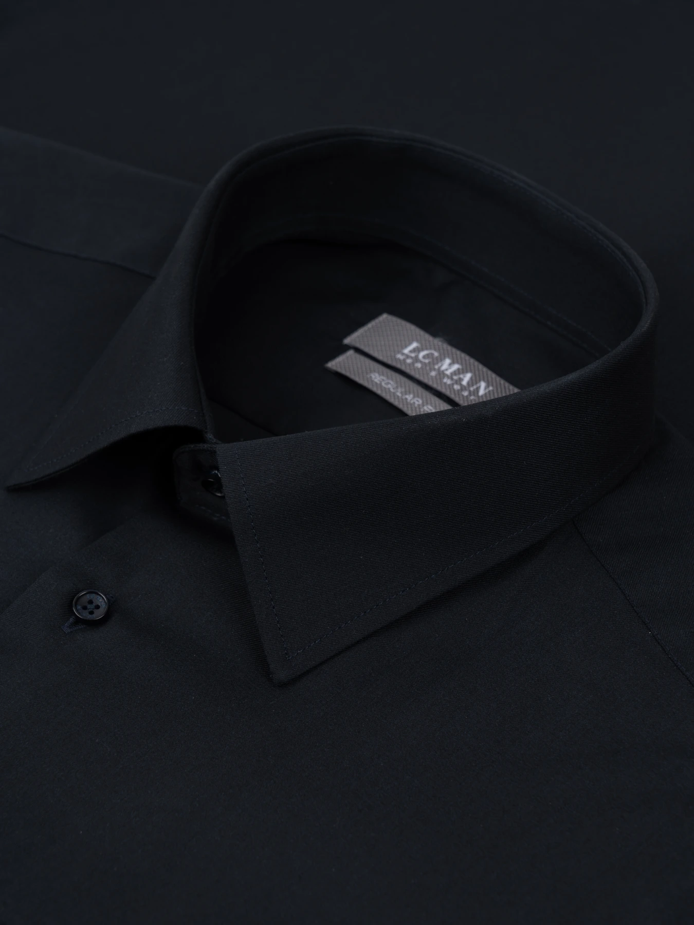 پیراهن آستین بلند سرمه ای تیره ال سی من 20