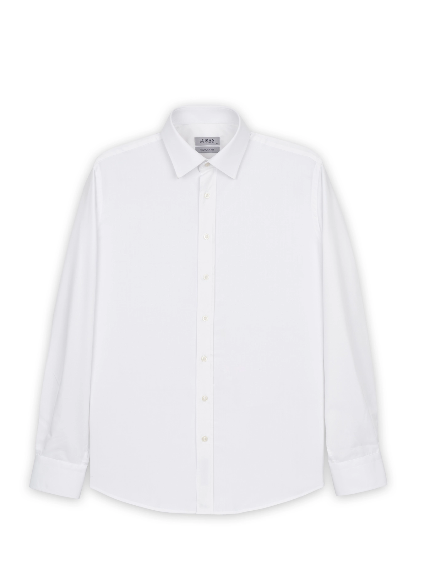 پیراهن سفید آستین بلند ال سی من 40