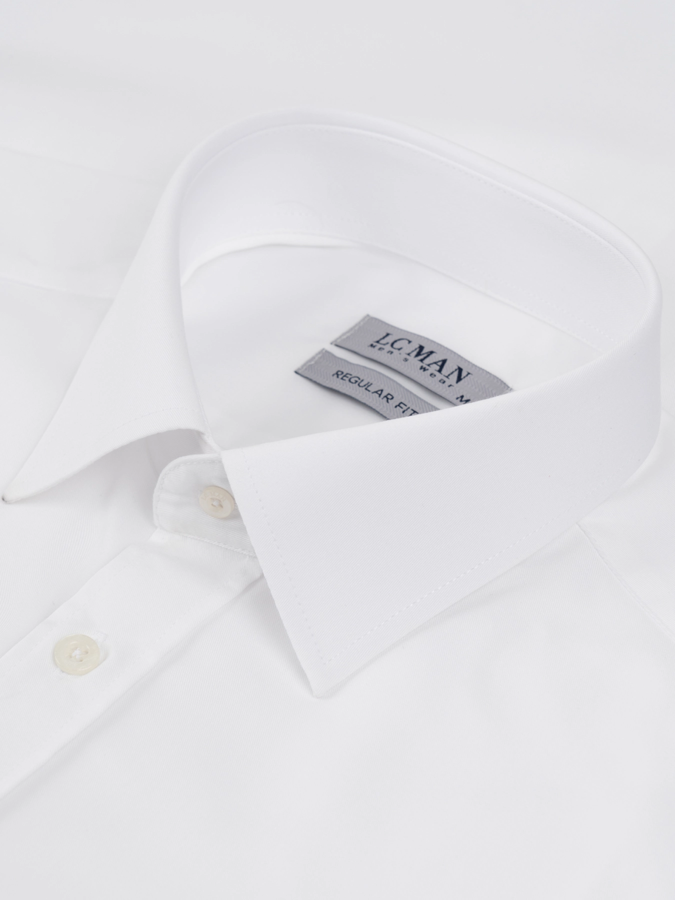 پیراهن سفید آستین بلند ال سی من 40