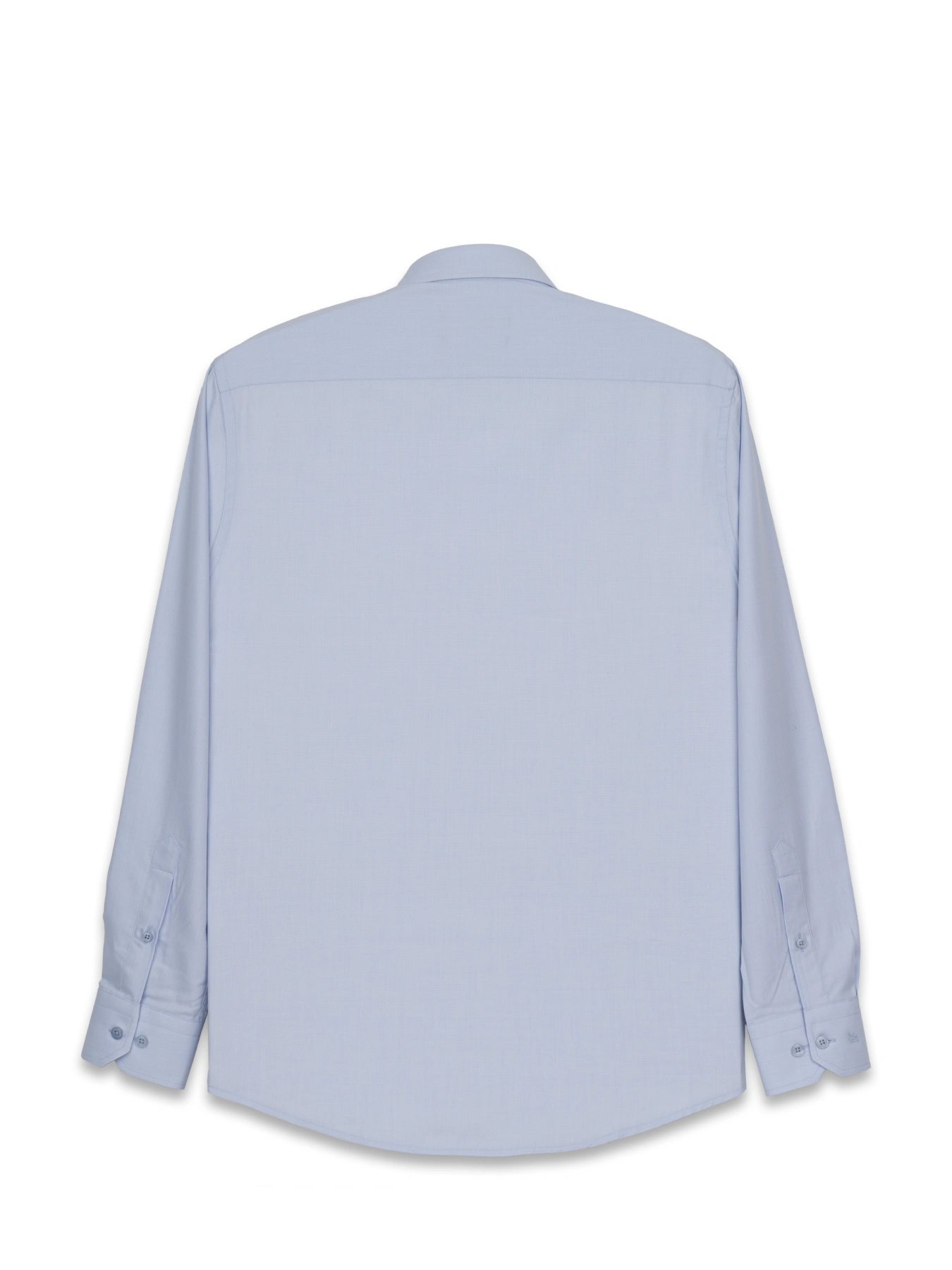 پیراهن آستین بلند آبی آسمانی ساده ال سی من 48