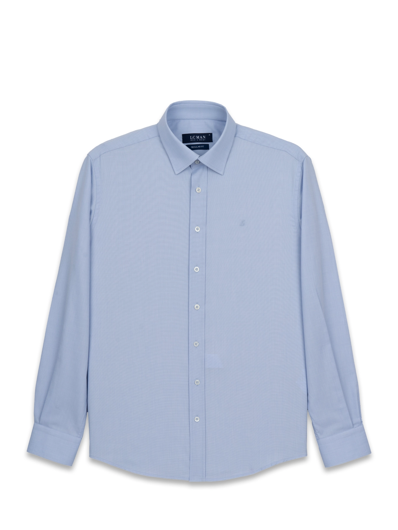 پیراهن آستین بلند آبی آسمانی ال سی من 45