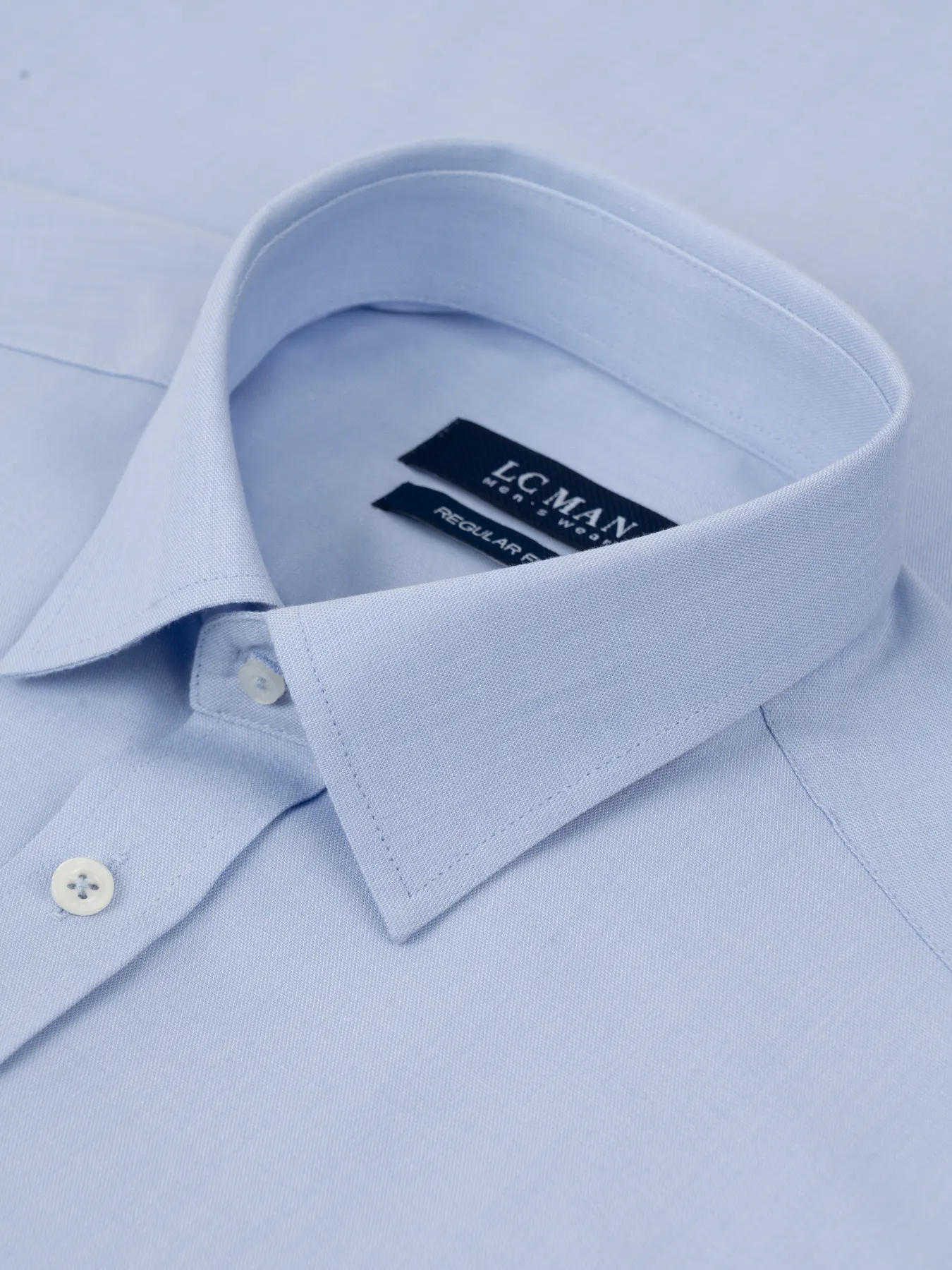 پیراهن آستین بلند آبی آسمانی ال سی من 45