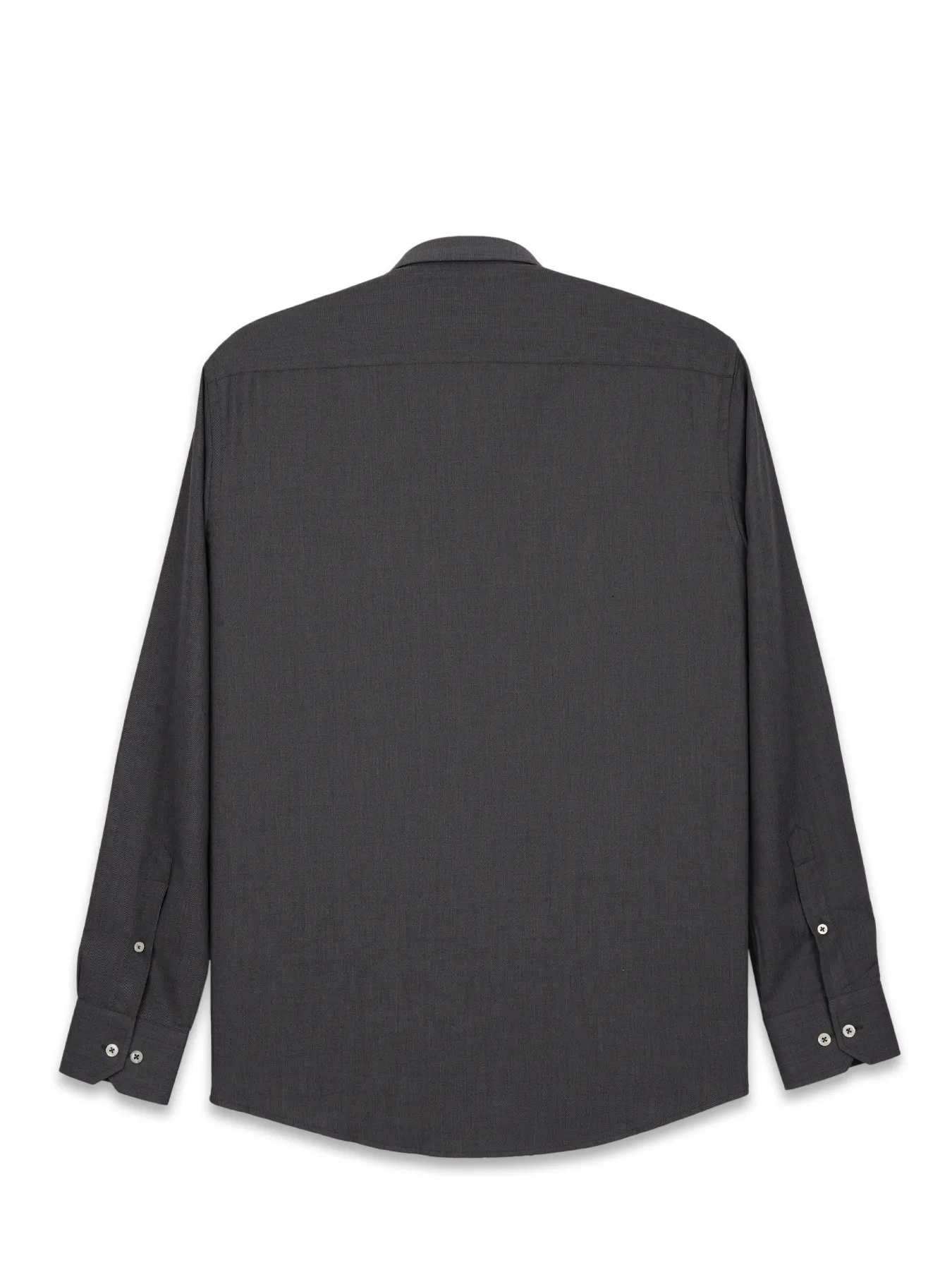 پیراهن آستین بلند زغالی ساده ال سی من 45