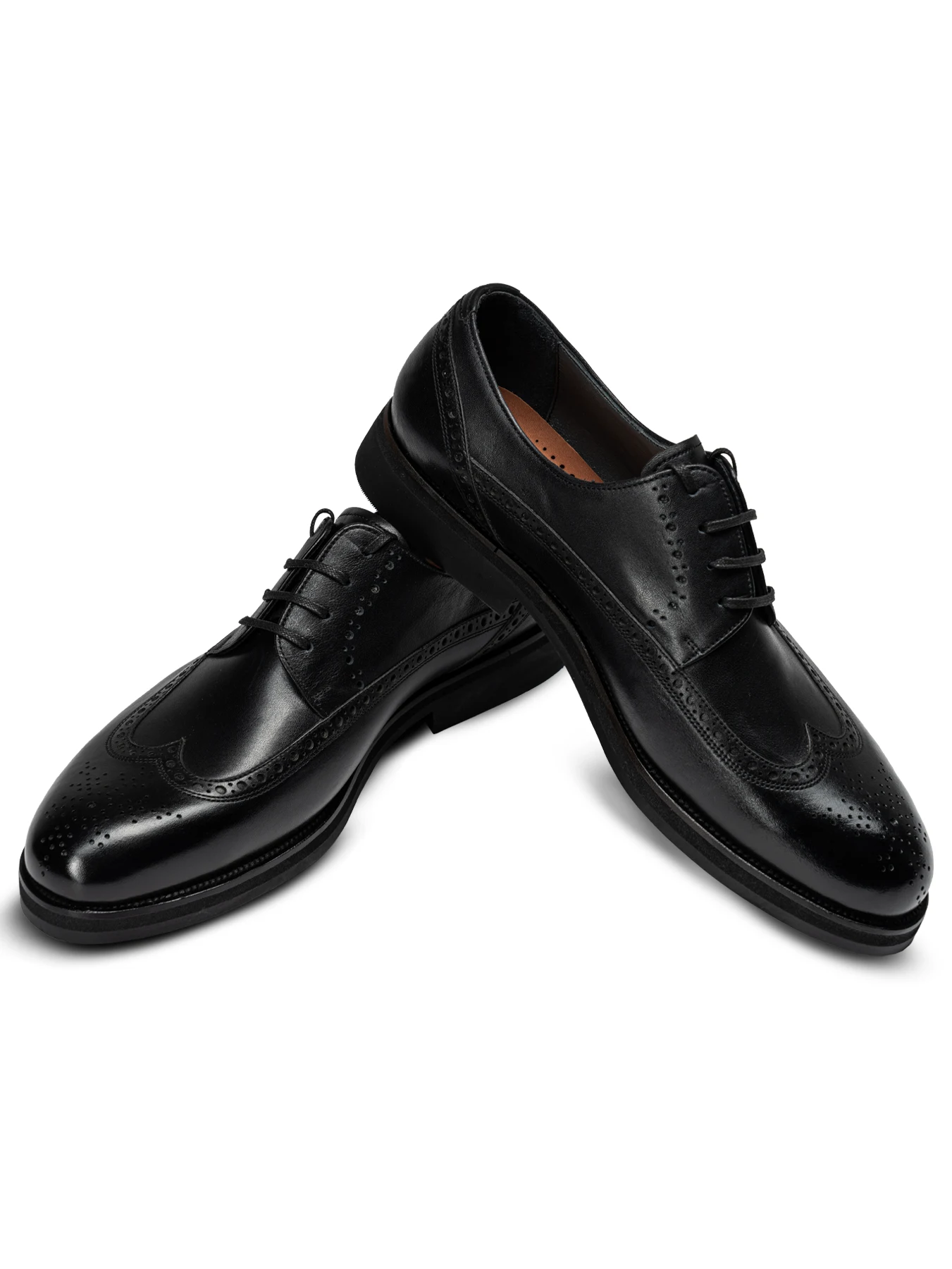 کفش چرم مشکی بندار شبرو 42