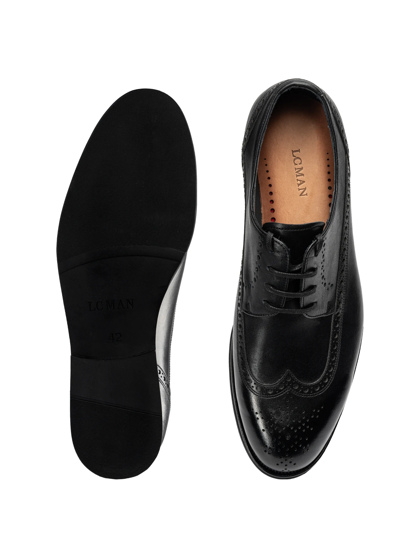 کفش چرم مشکی بندار شبرو 42