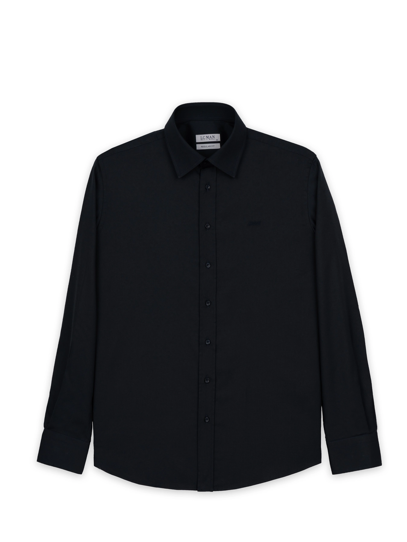 پیراهن آستین بلند سرمه ای تیره ال سی من  78