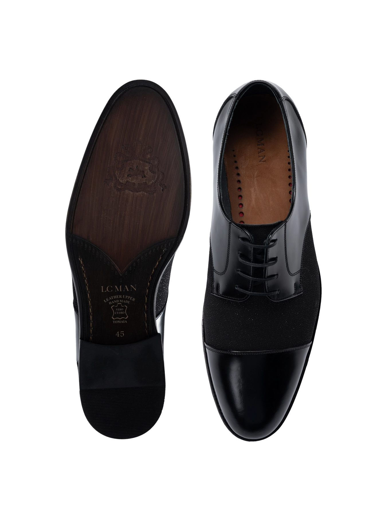 کفش مشکی بندار زیره میکرو بروشاپ وسط پارچه ای 