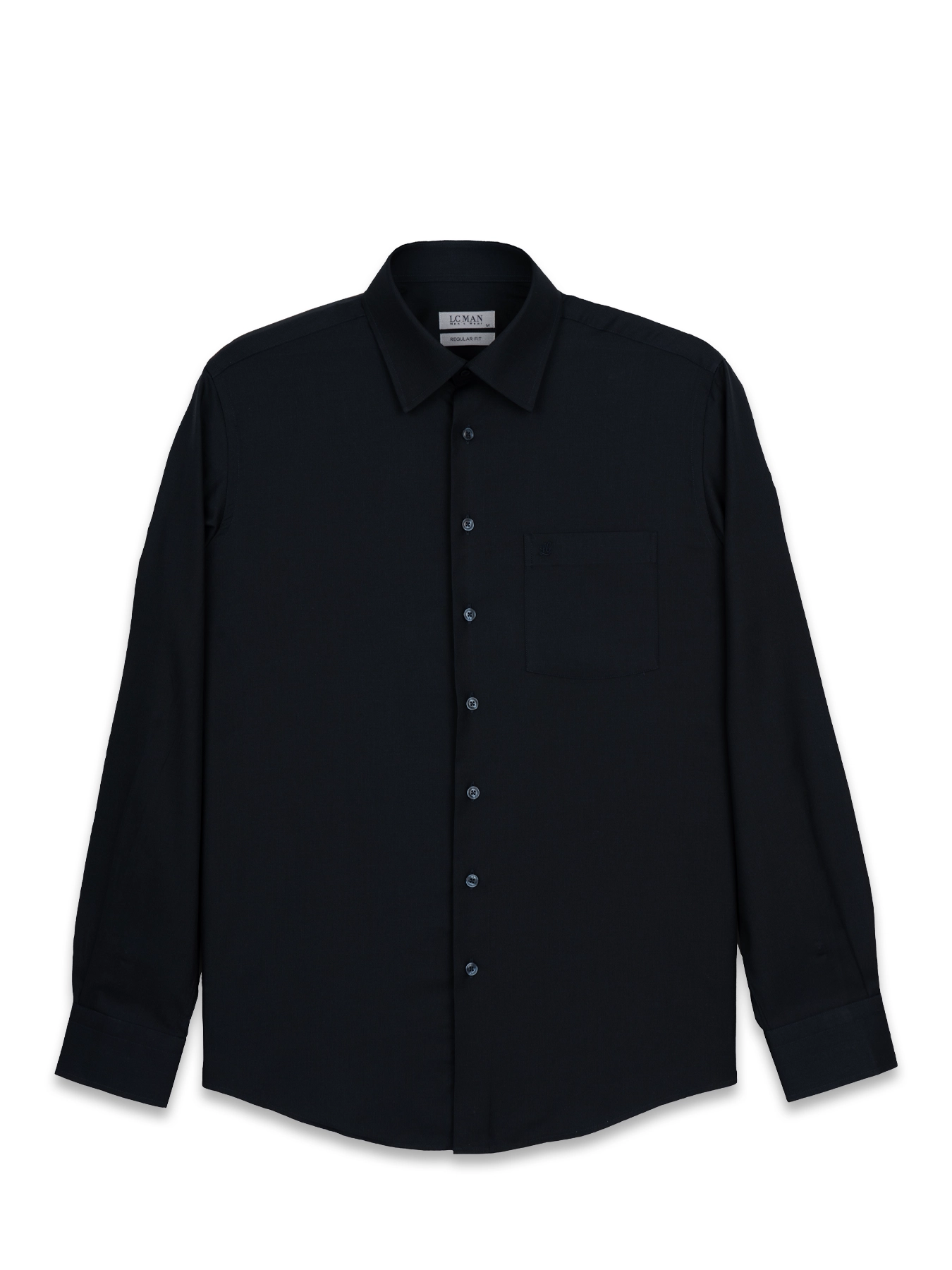 پیراهن آستین بلند سرمه ای تیره ال سی من 53