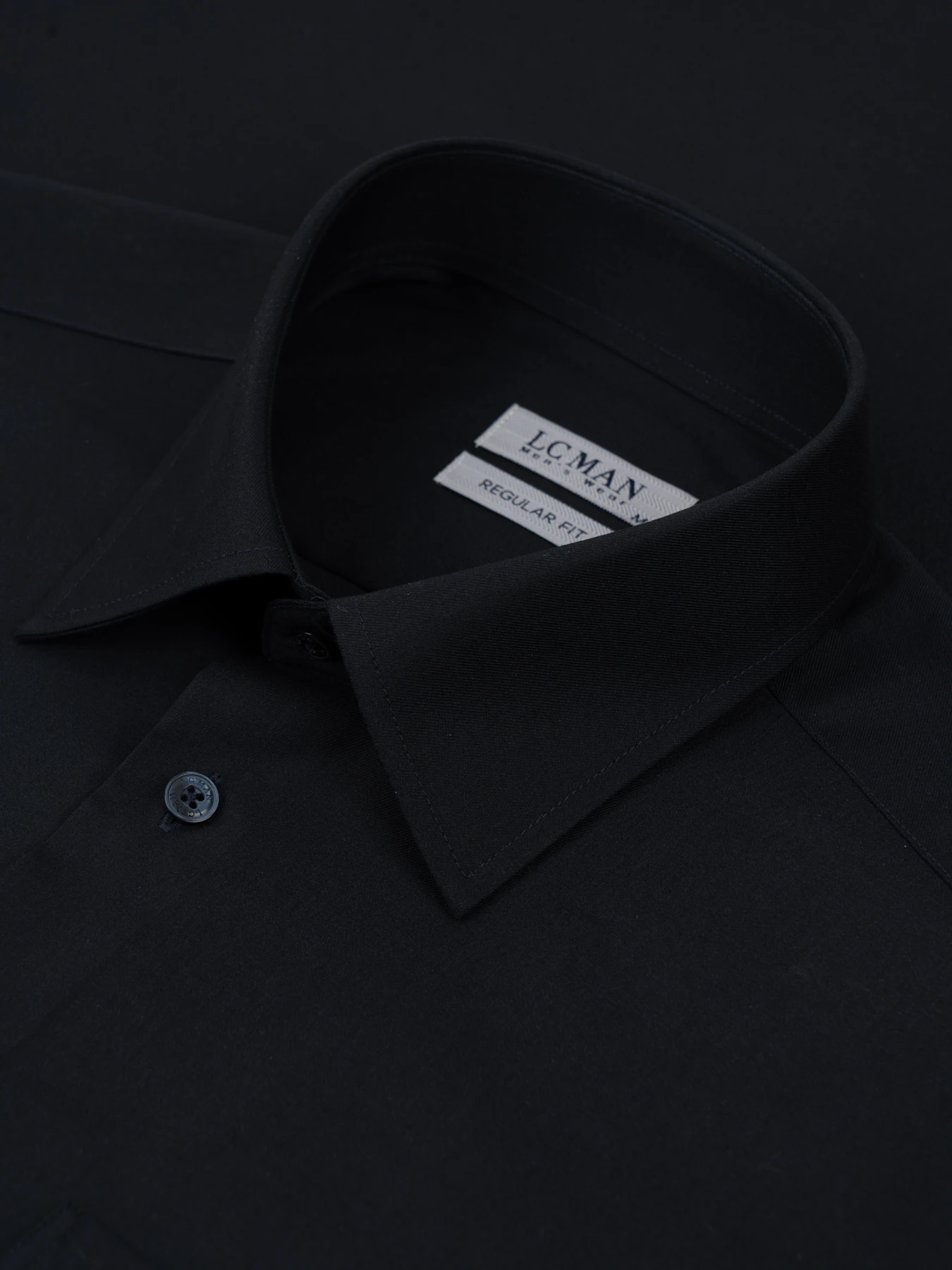 پیراهن آستین بلند سرمه ای تیره ال سی من 53