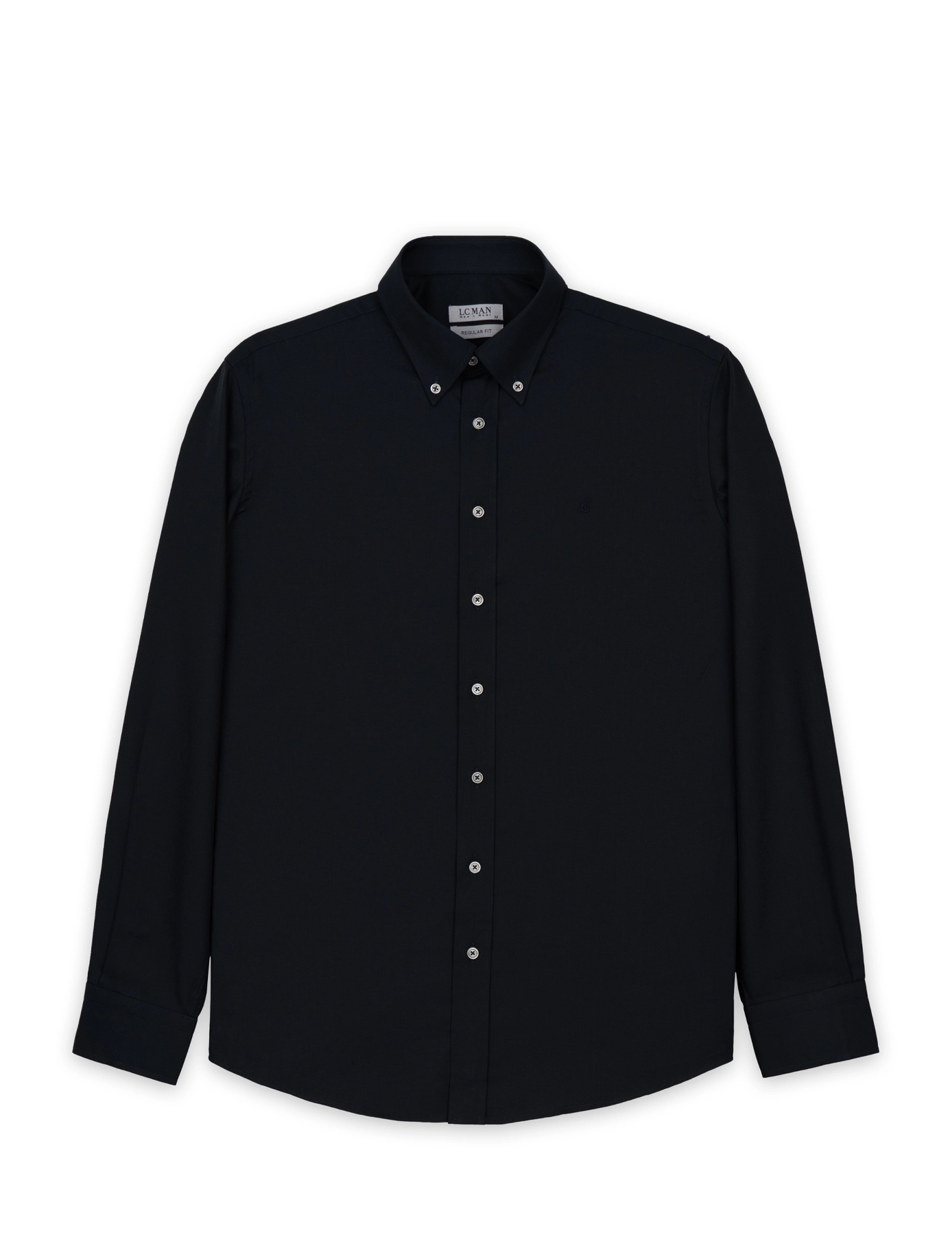 پیراهن آستین بلند سرمه ای تیره ال سی من 55