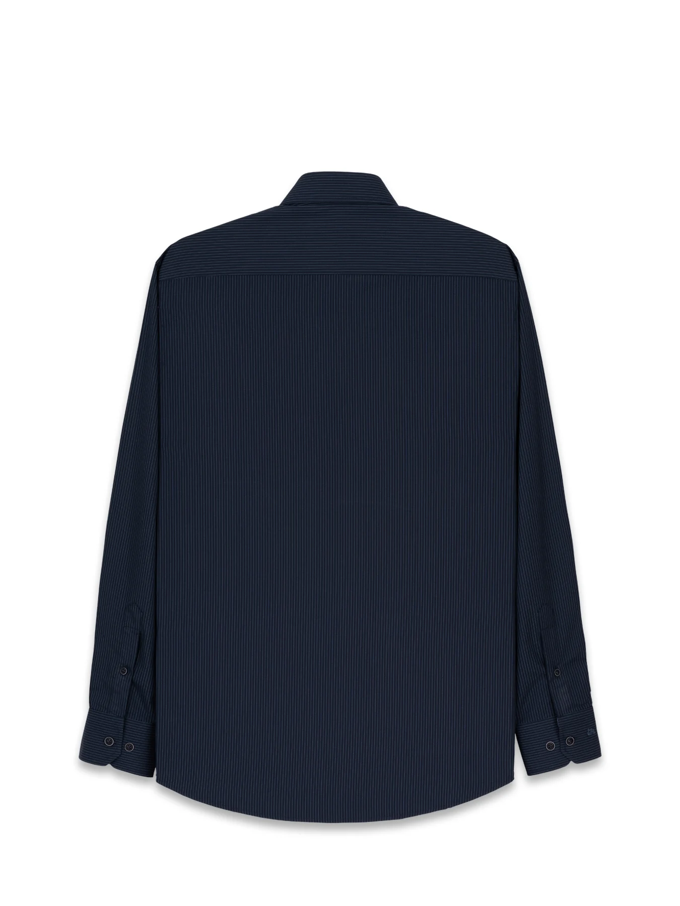 پیراهن آستین بلند راه راه سرمه ای ال سی من 81