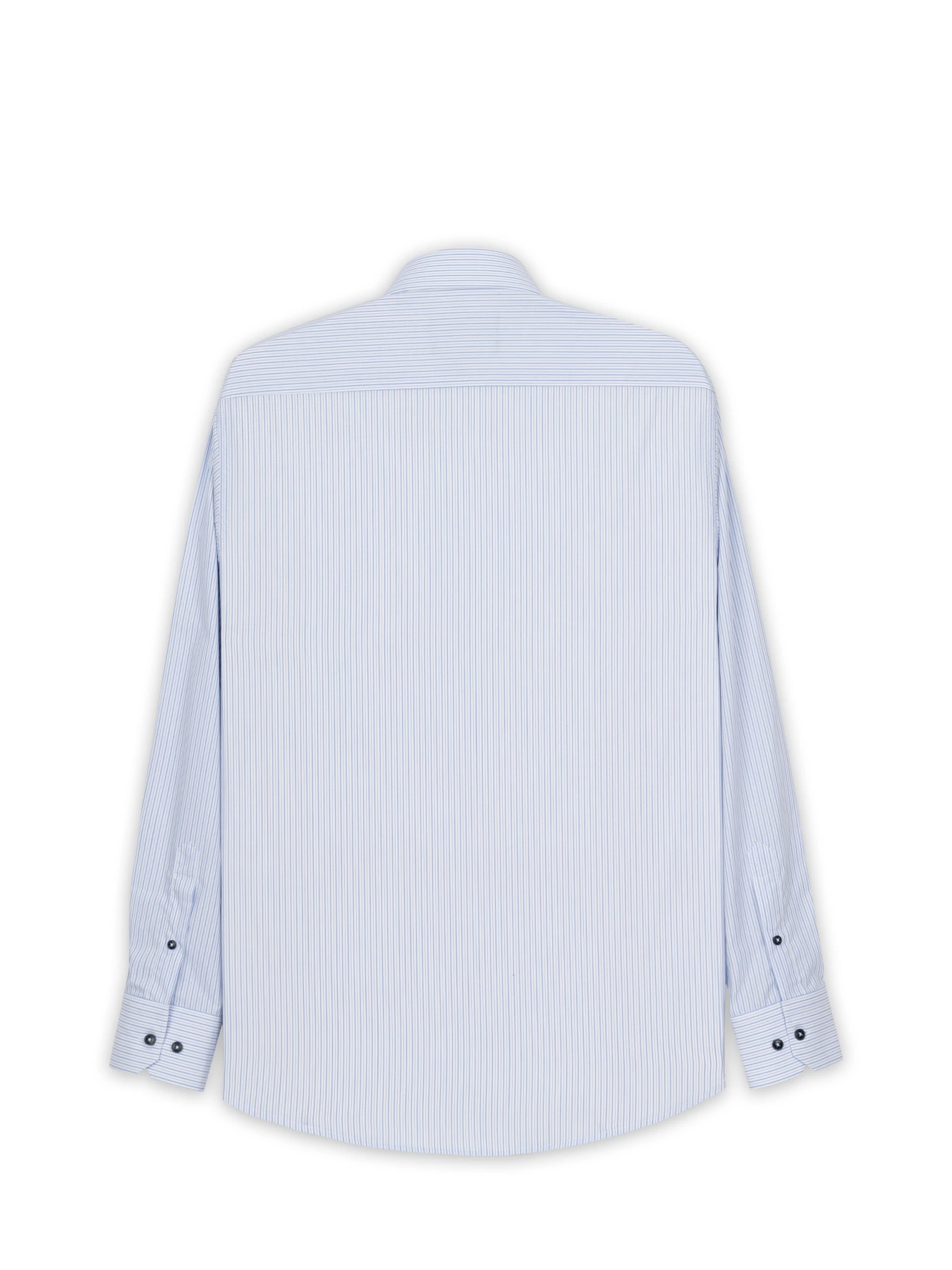 پیراهن آستین بلند آبی راه راه  ال سی من 83