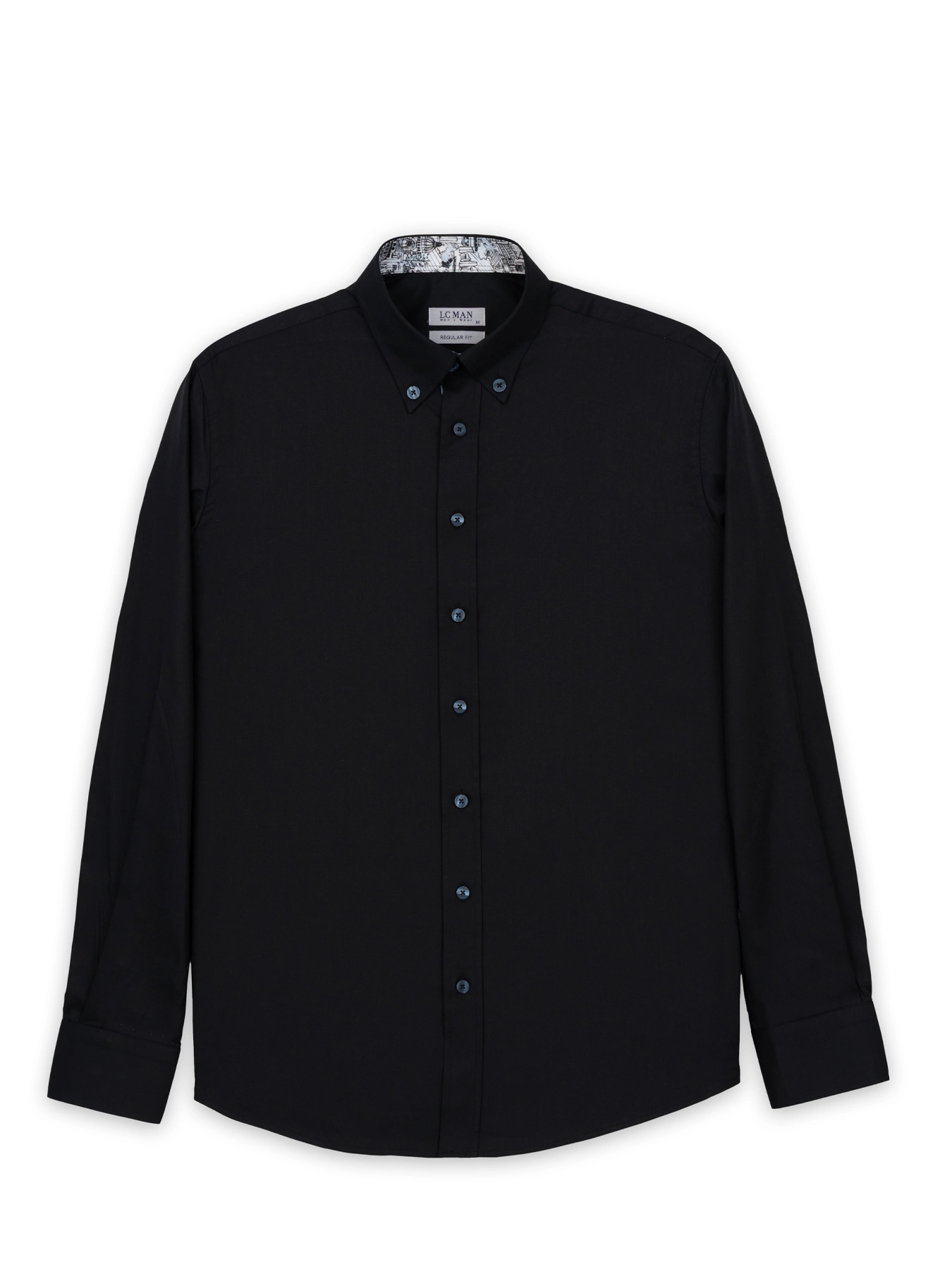 پیراهن آستین بلند مشکی ال سی من 72