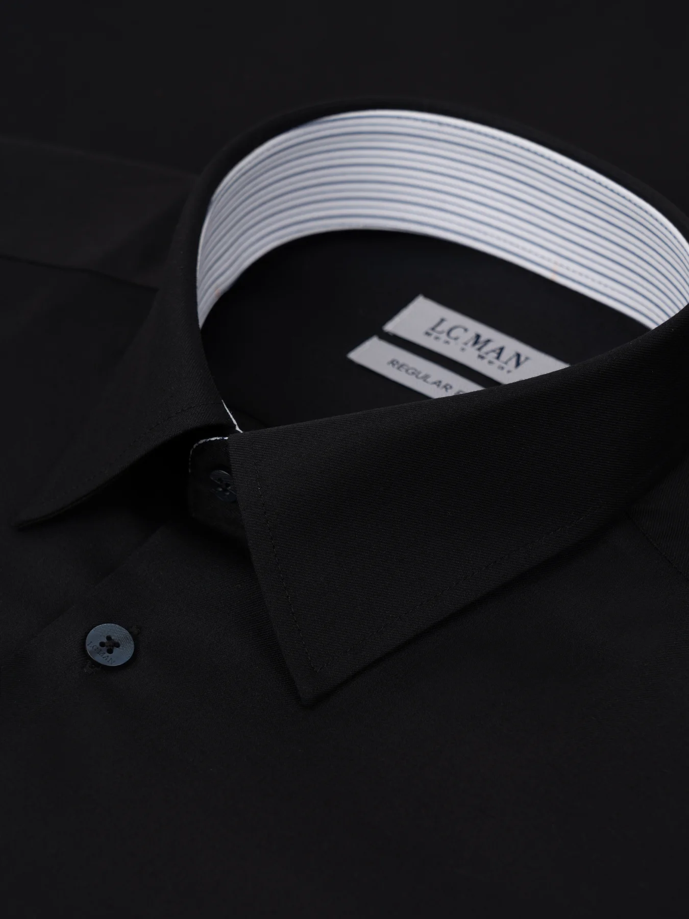 پیراهن آستین بلند مشکی ال سی من 77