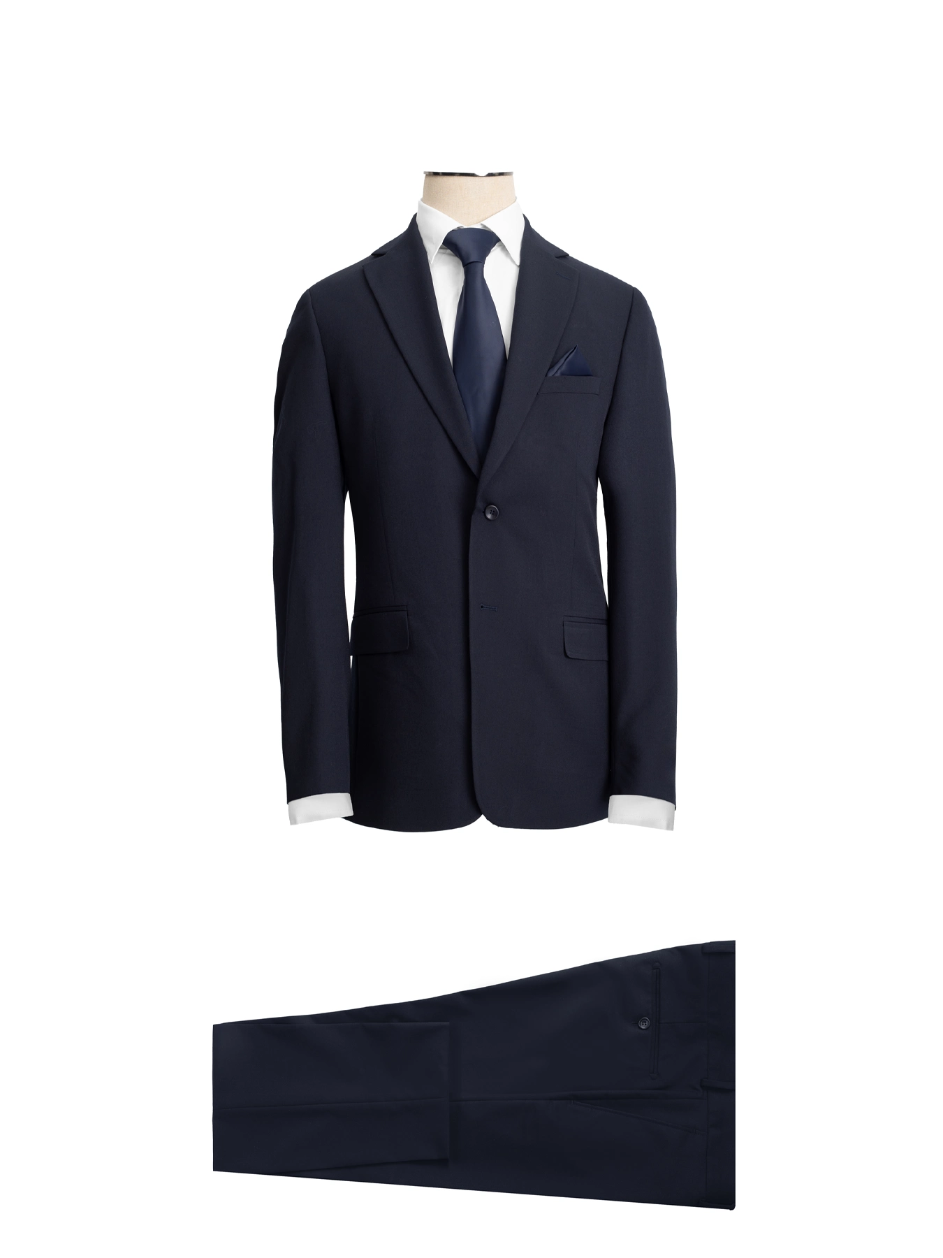 کت و شلوار سرمه ای تیره ال سی من 65