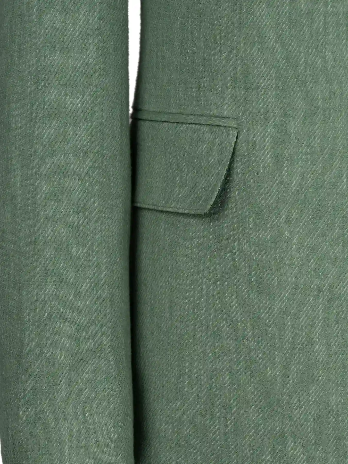 کت تک سبز ساده یقه انگلیسی 65