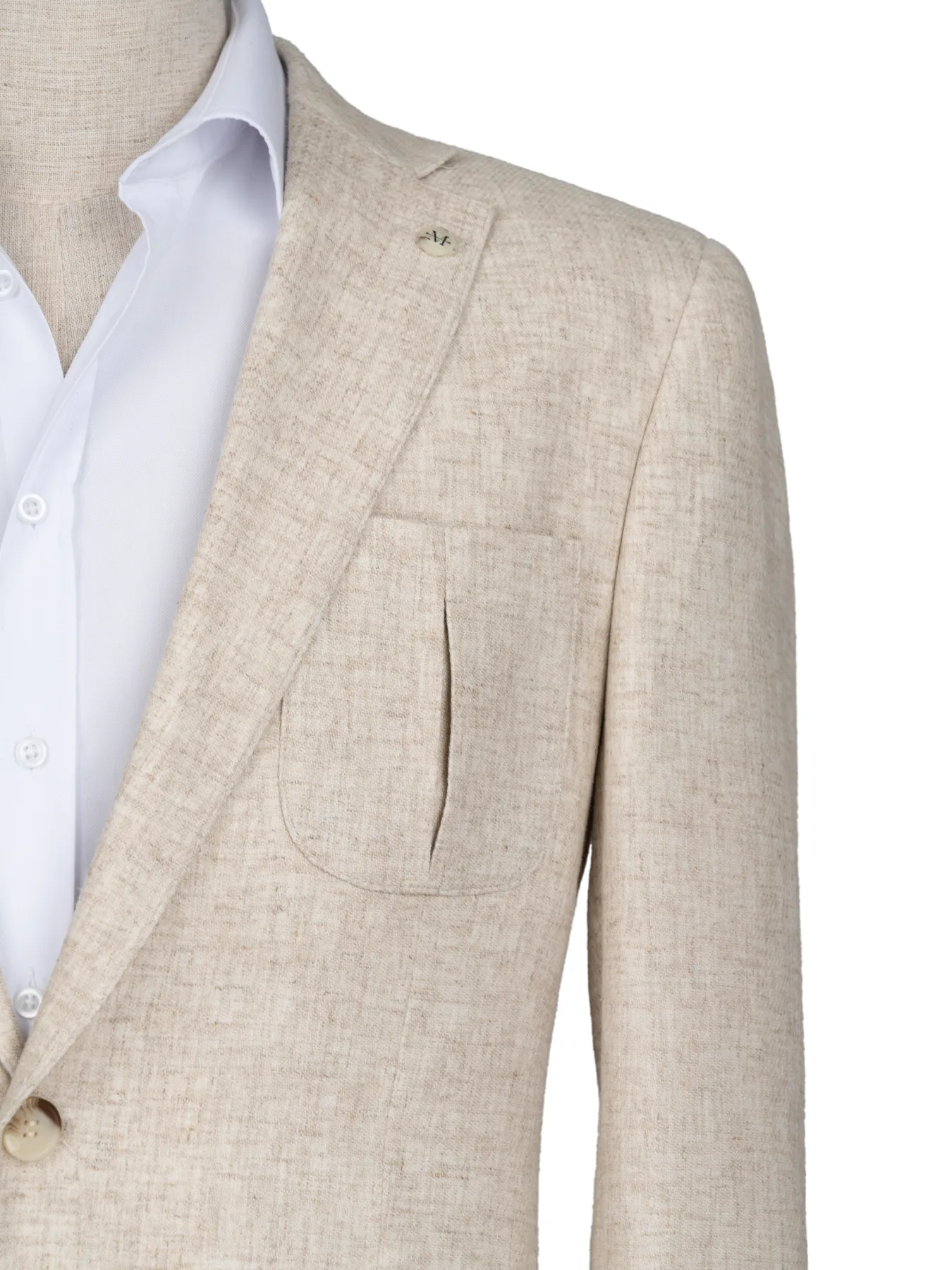 کت تک یقه انگلیسی کرم جودون 65