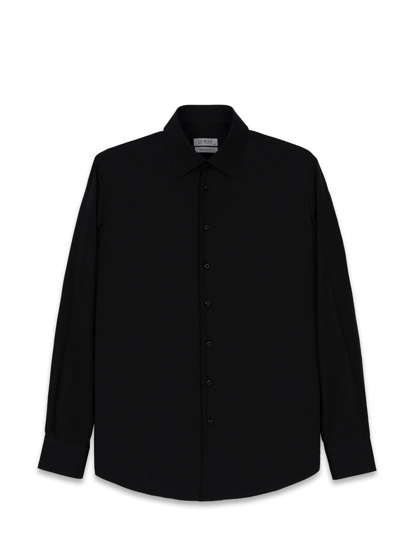 پیراهن آستین بلند مشکی راه راه ال سی من 30