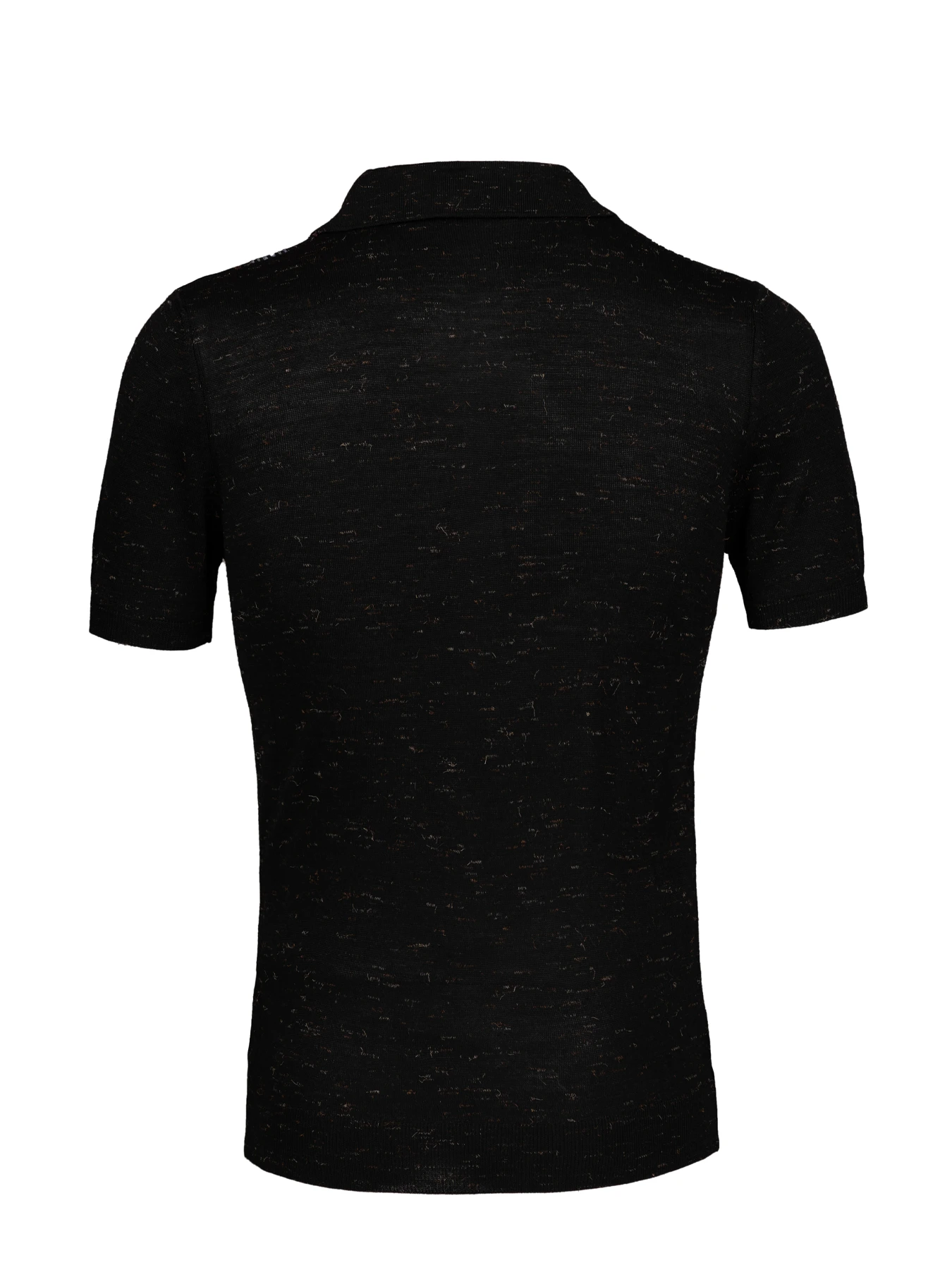 پولوشرت مشکی یقه دار نیم زیپ 7