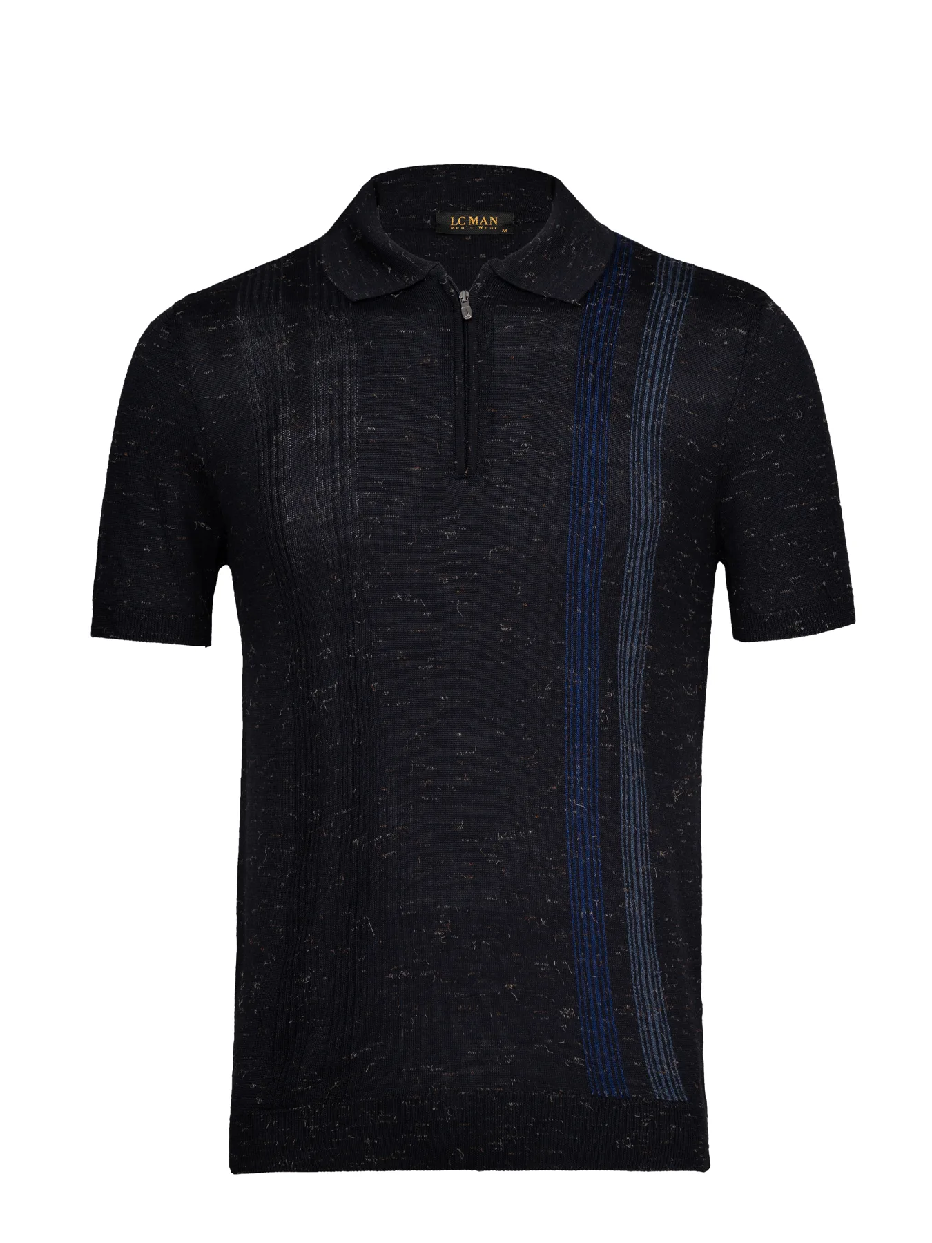 پولوشرت یقه دار سرمه ای نیم زیپ 7