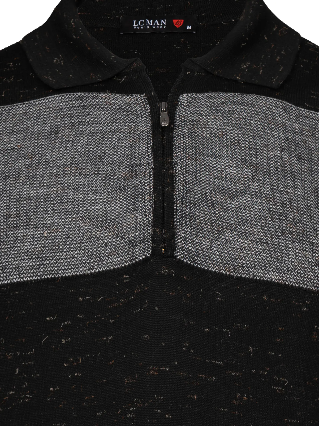 پولوشرت مشکی نیم زیپ 30