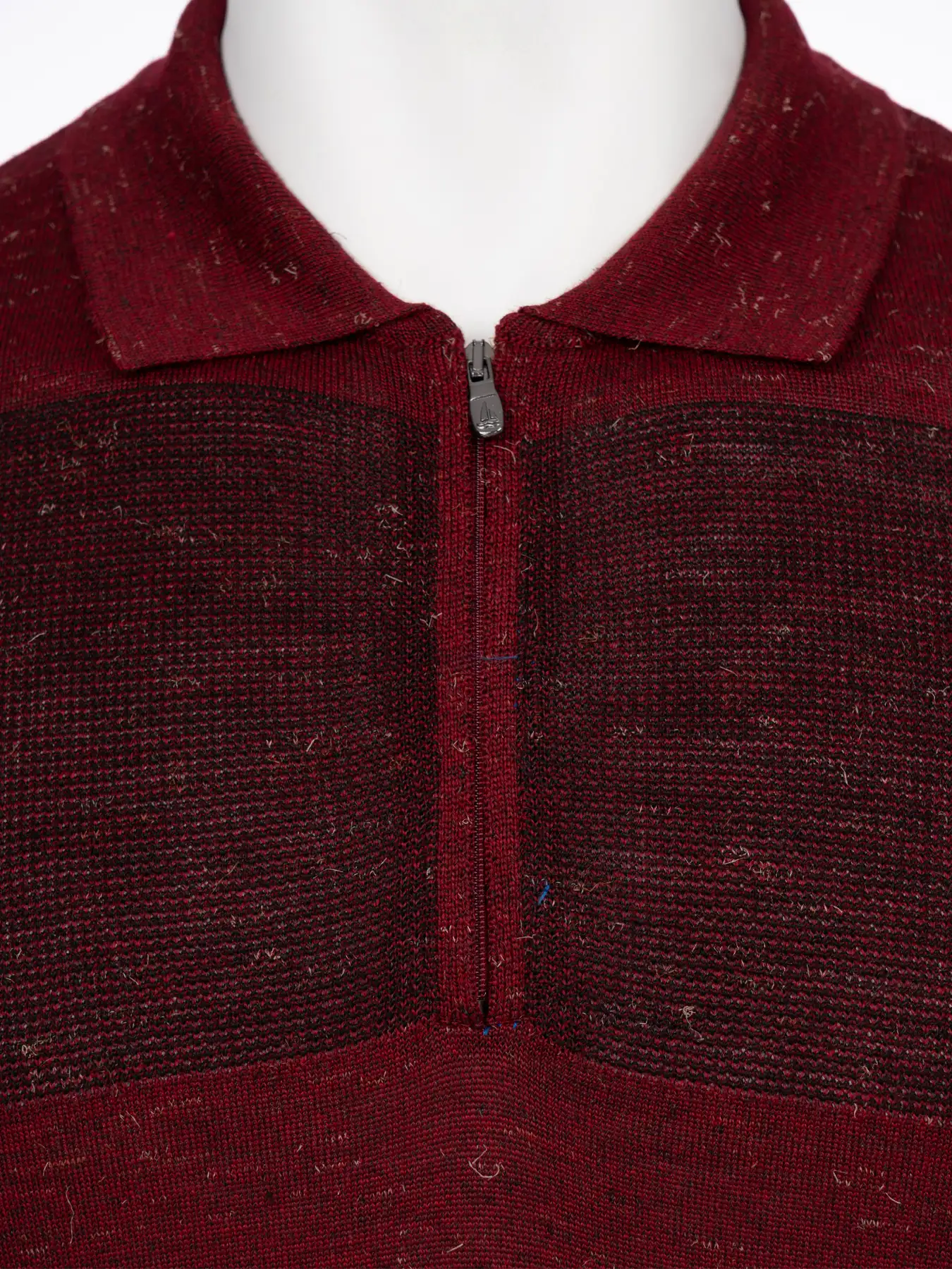 پولوشرت زرشکی نیم زیپ 30