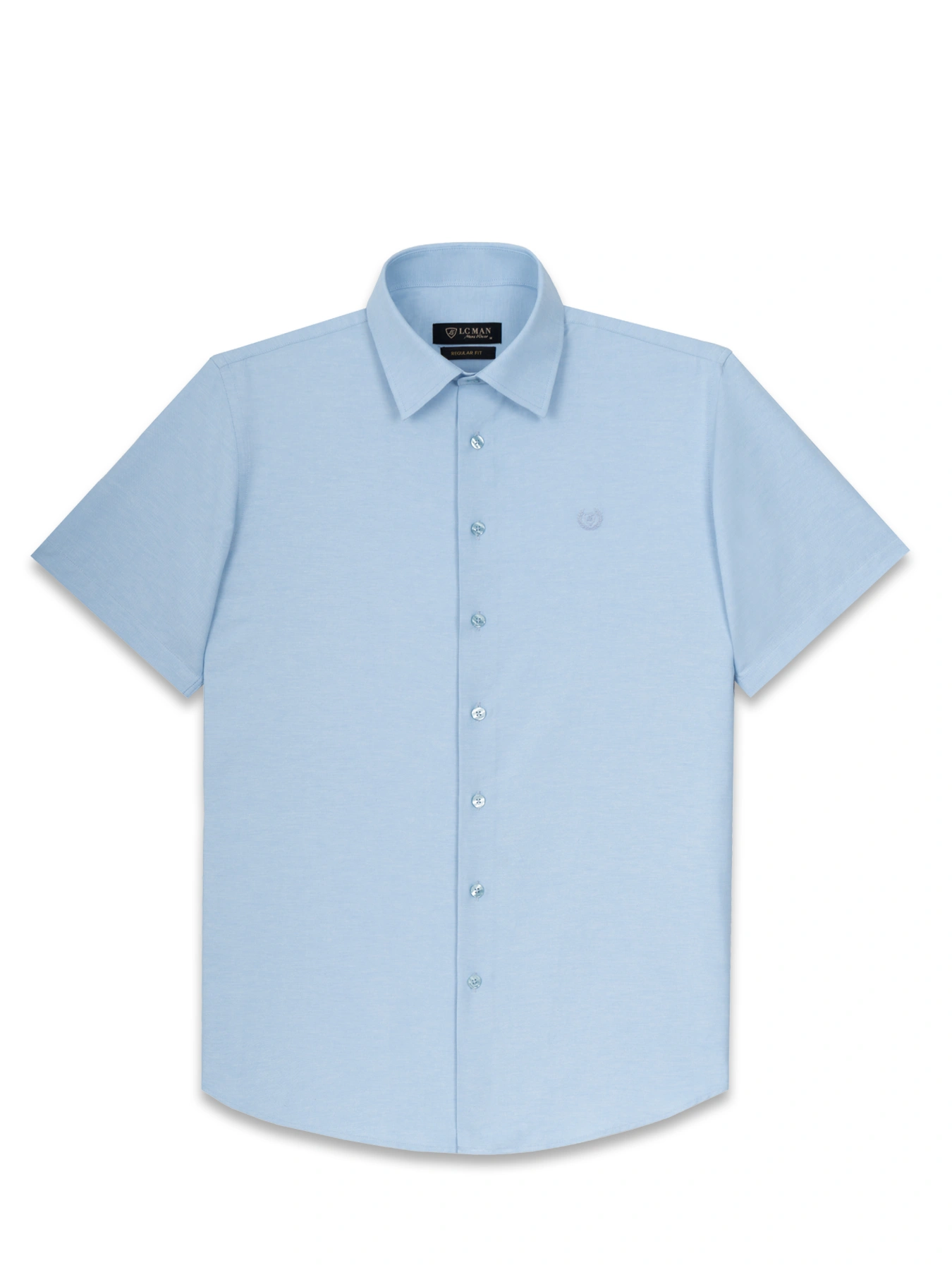 پیراهن آستین کوتاه آبی روشن ال سی من 26