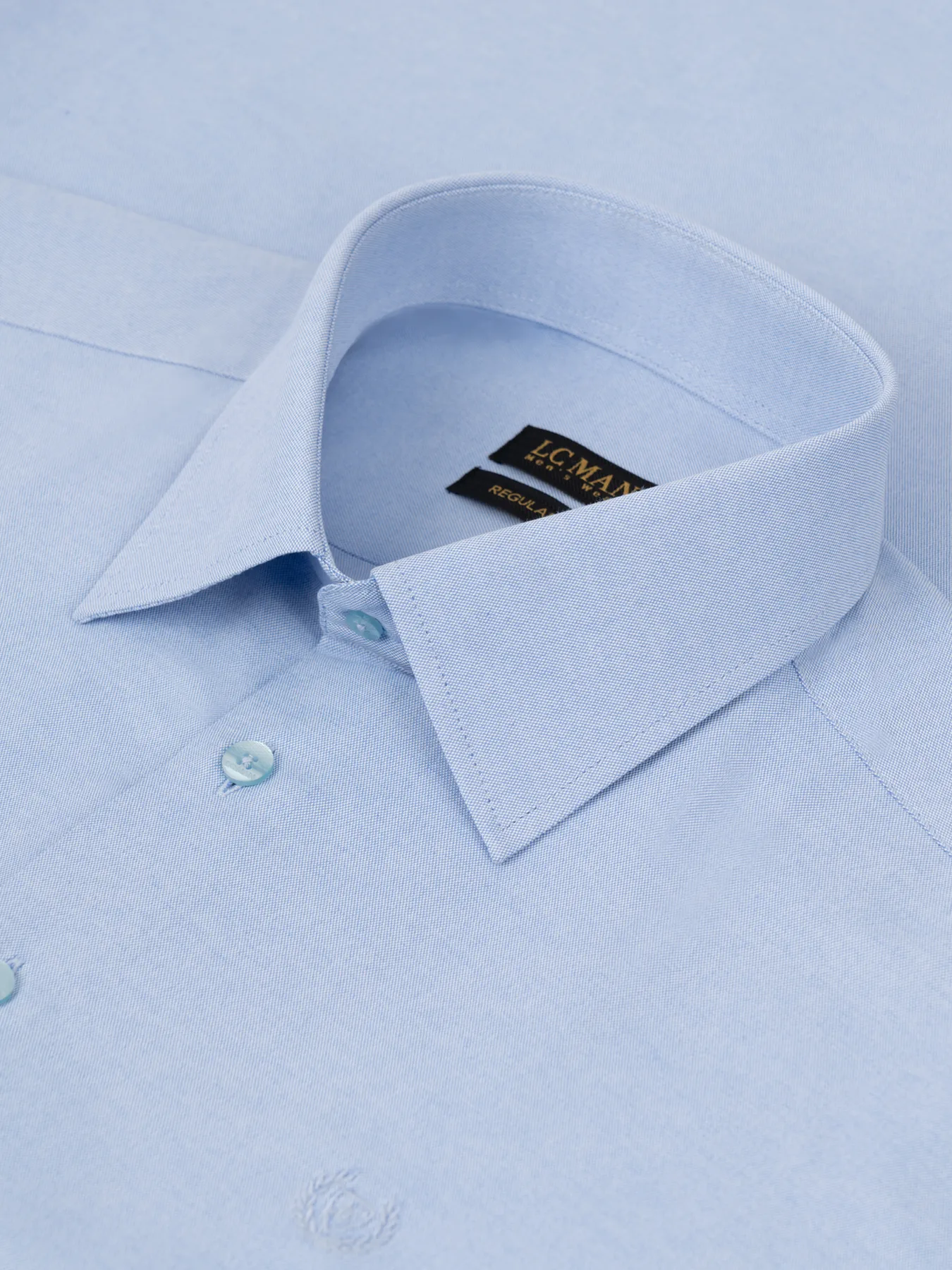 پیراهن آستین کوتاه آبی ال سی من 26