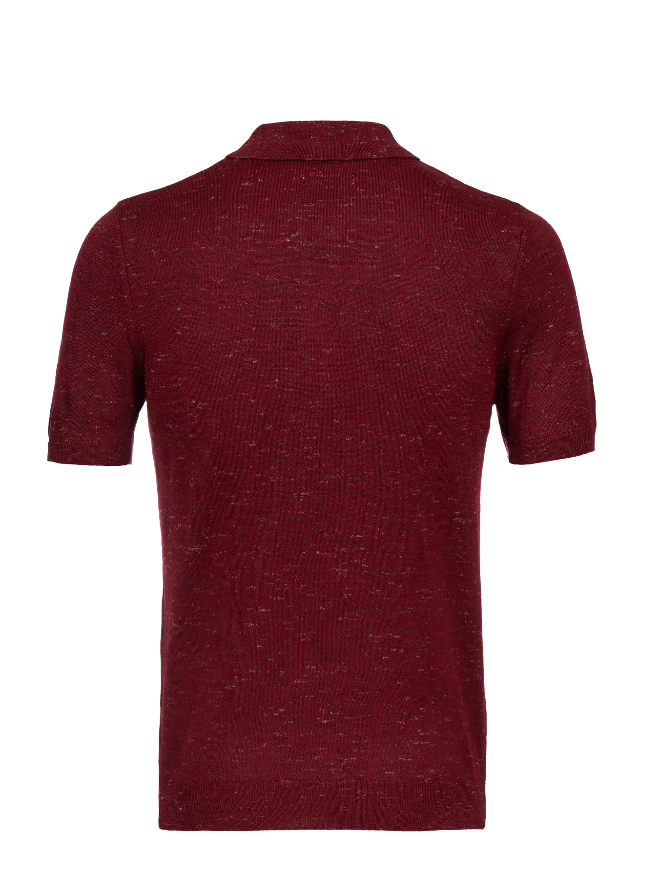 پولوشرت زرشکی یقه دار نیم زیپ 1